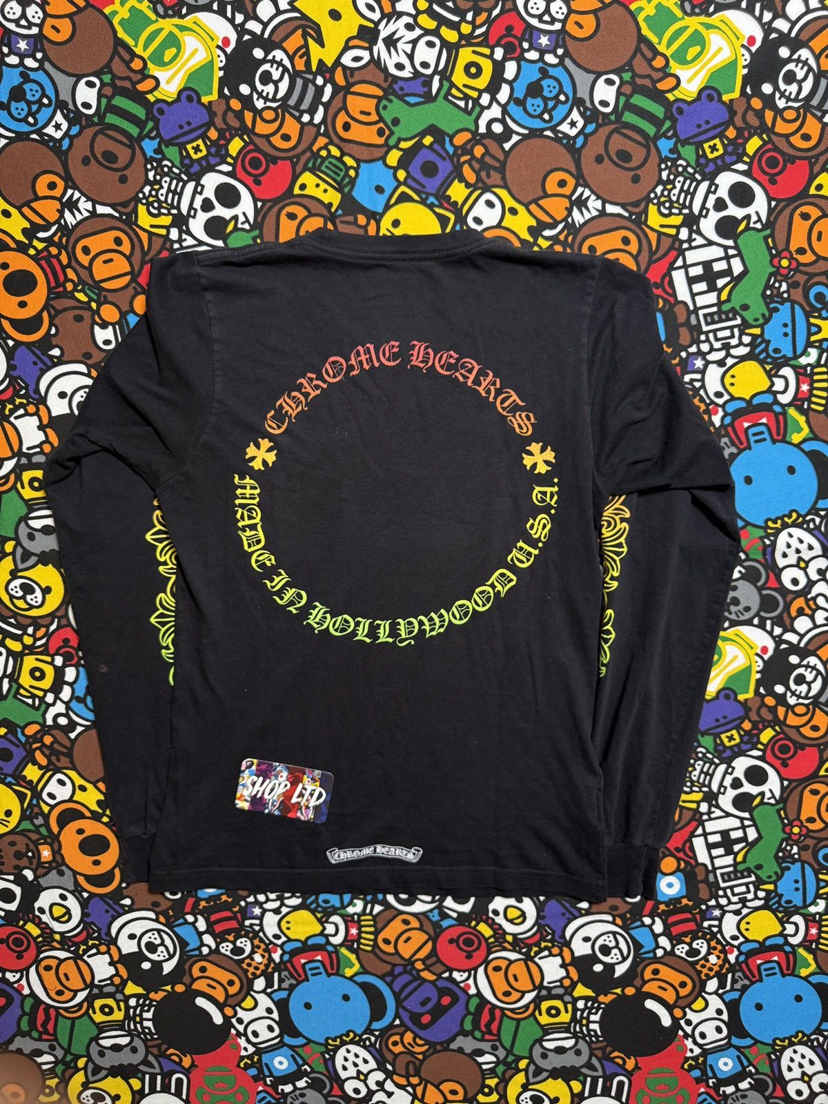 Chrome Hearts Chrome Hearts Black Gradient Floral Logo Long Sleeve Tee Size US XS / EU 42 / 0 - 12 Thumbnail