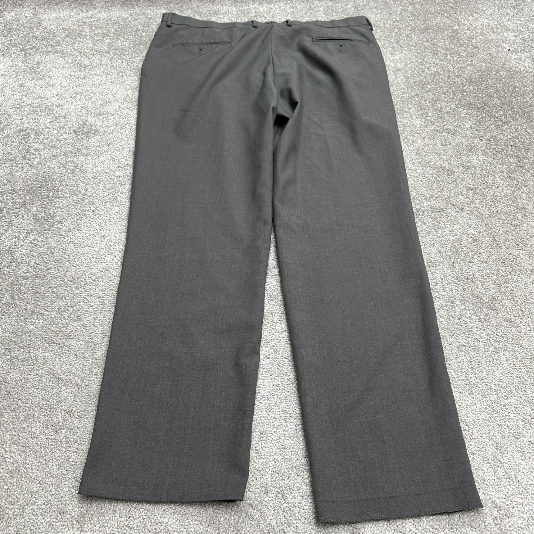 Haggar Haggar Pants 40x32 Dark Gray Premium Comfort Straight Fit Dress Workwear Mens Size US 40 / EU 56 - 2 Thumbnail