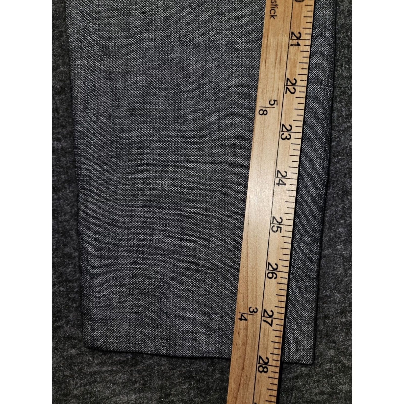 Banana Republic Banana Republic Sloan Pants Women's 6 Ankle Gray Mid Rise Slim Fit Skinny Flared Slit City Preppy Size 28" / US 6 / IT 42 - 5 Thumbnail
