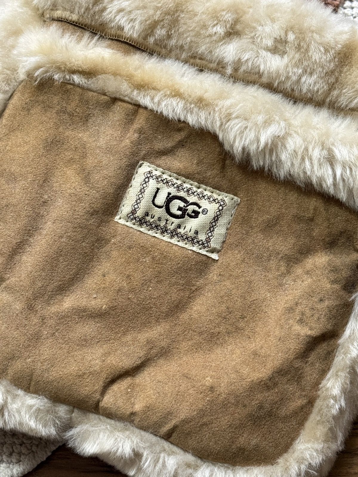 Ugg × Vintage VINTAGE UGG SUEDE TAN FUR MOHAIR CROSSBODY BAG Size ONE SIZE - 3 Thumbnail
