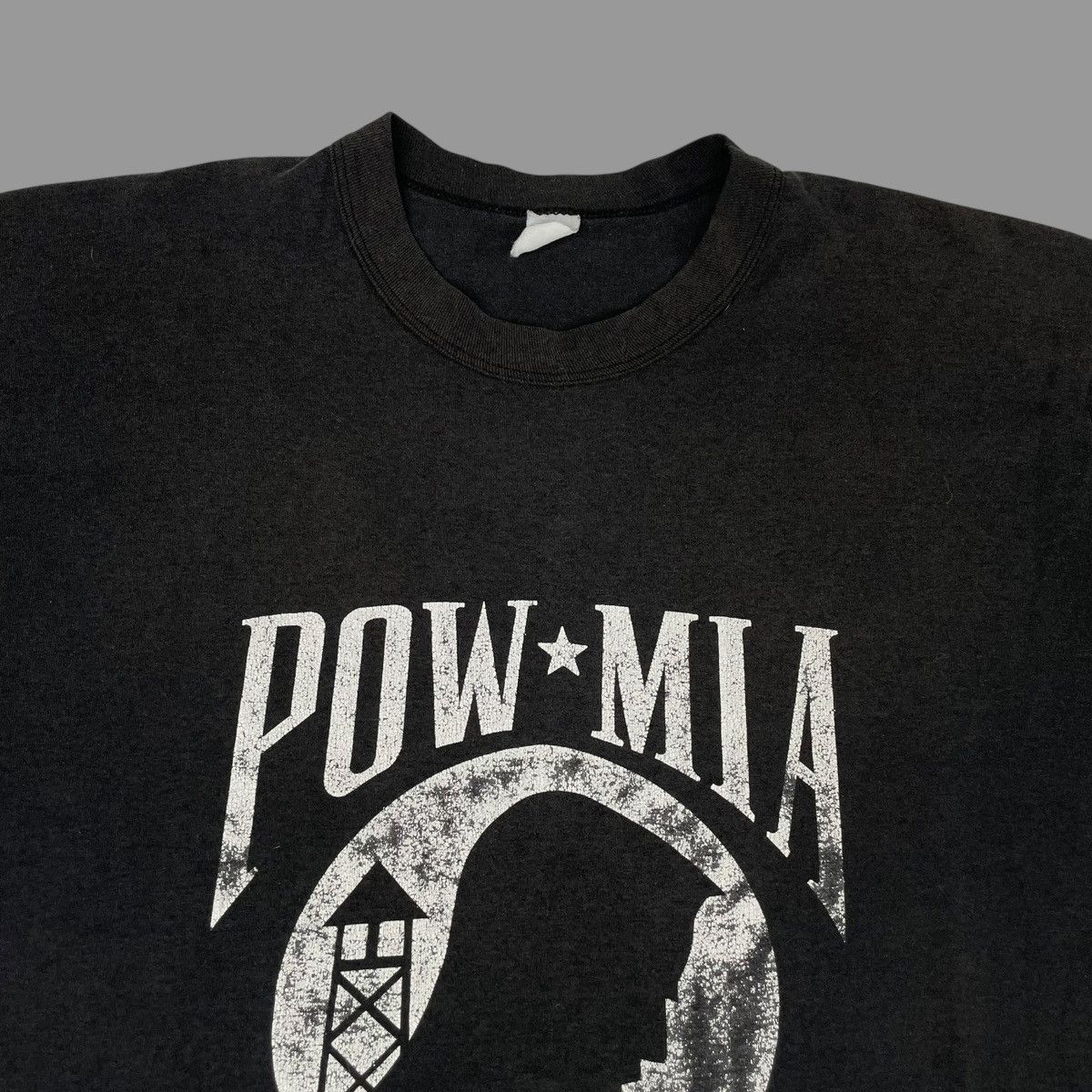 Vintage Vintage 90s faded pow mia shirt Size US XL / EU 56 / 4 - 4 Thumbnail