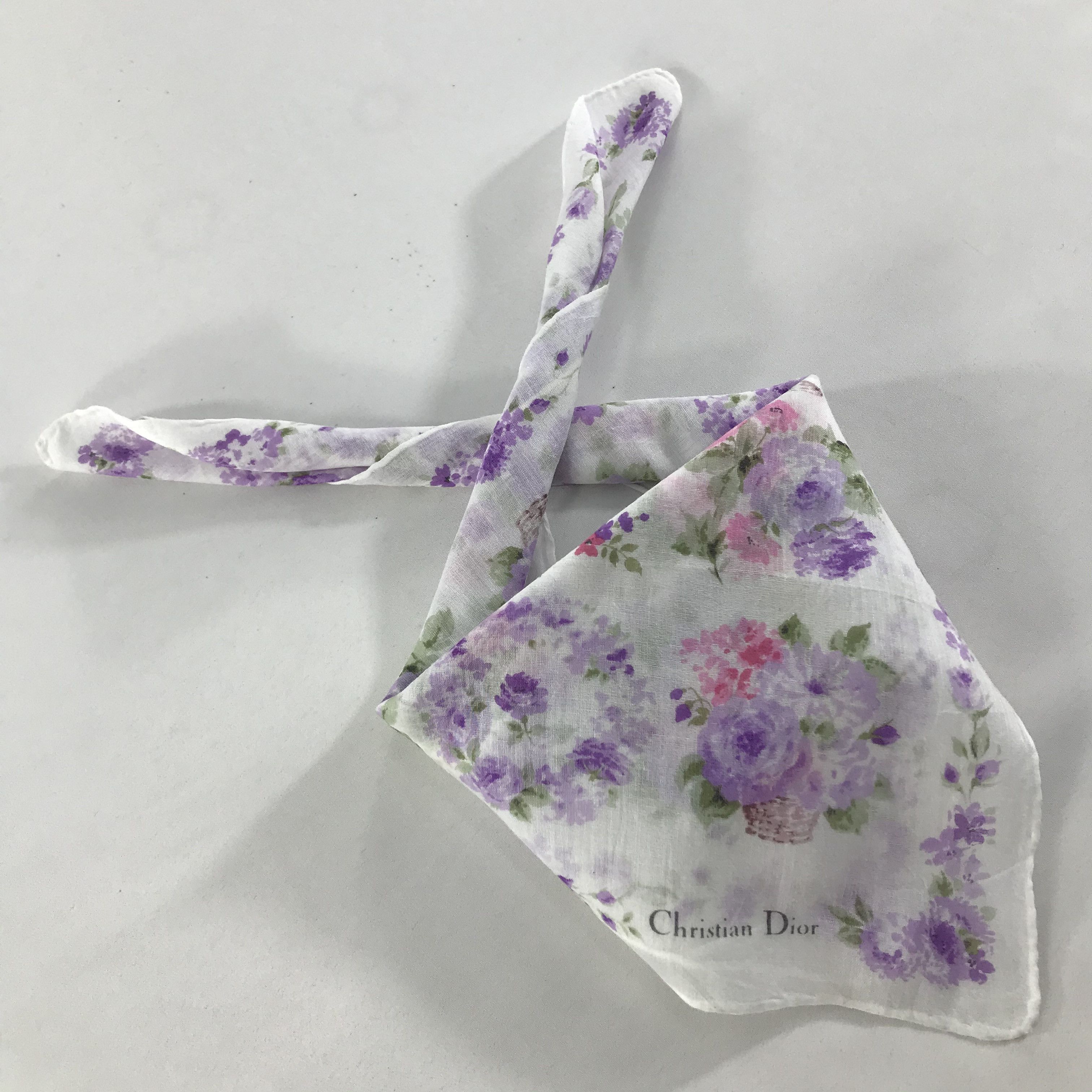 Vintage Christian Dior Bandana/ Handkerchief / Neckerchief Size ONE SIZE - 2 Thumbnail
