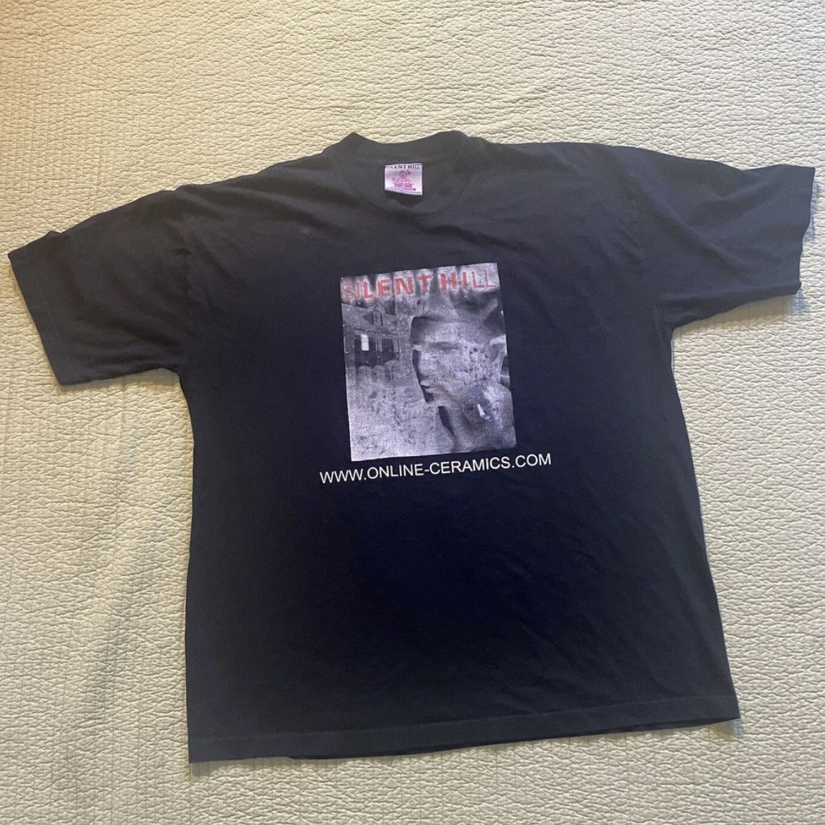 Online Ceramics XL - Silent Hill 2 Online Ceramics Black Welcome Tee t Shirt Size US XL / EU 56 / 4 - 1 Thumbnail