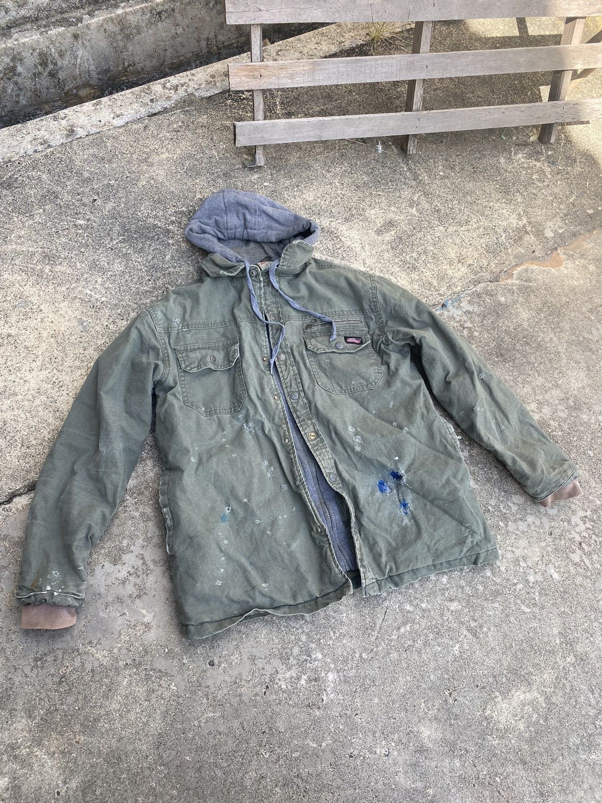 Dickies ❗️Heavy Used ❗️Vintage Distressed Y2K Dickies Jacket Size US L / EU 52-54 / 3 - 2 Thumbnail