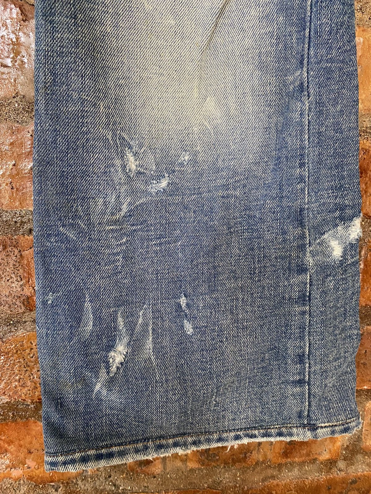 Diesel 2000s Diesel Distressed Dirty Whisker raw flare denim Size US 33 - 11 Thumbnail