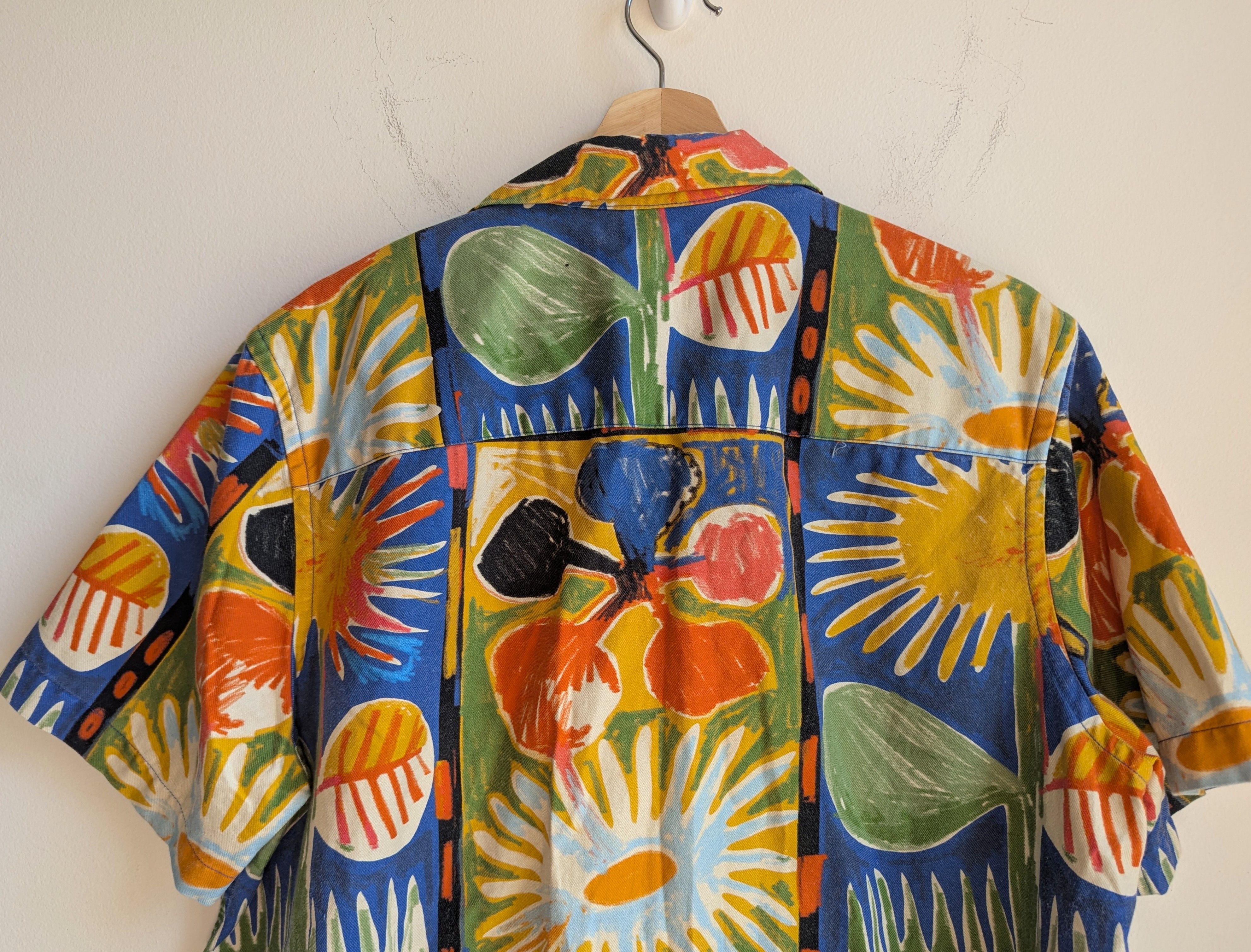 Saturdays NYC Hand-Drawn Flowers Camp Shirt Size US M / EU 48-50 / 2 - 6 Thumbnail