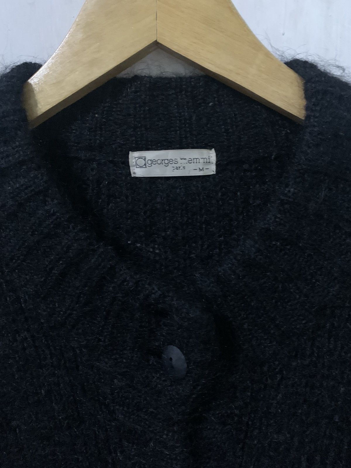 If Six Was Nine × KMRii × Le Grande Bleu (L.G.B.) GEORGES MEMMI Cardigan Mohair Kurt Cobain styel Size US M / EU 48-50 / 2 - 12 Thumbnail