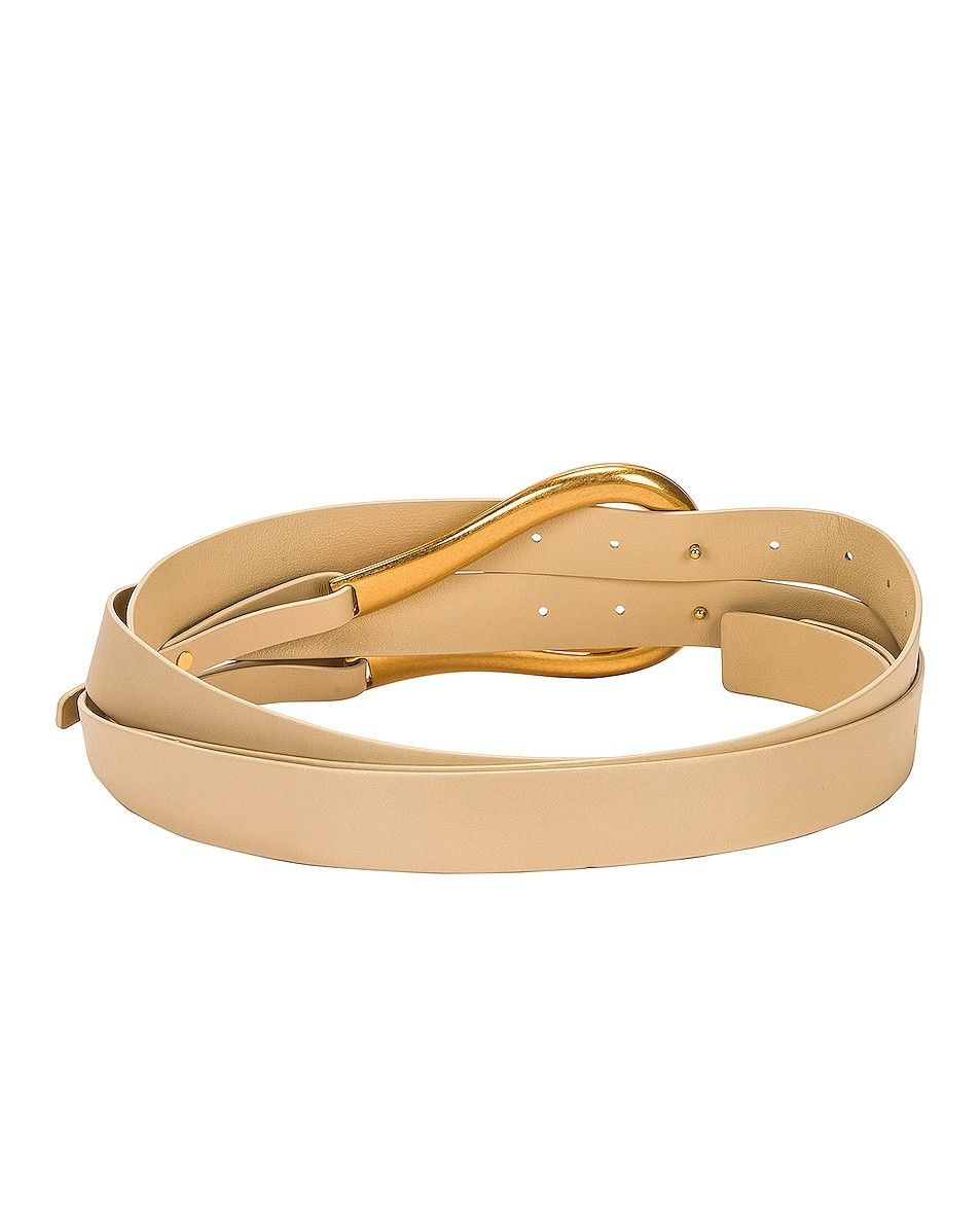 Bottega Veneta o1n1vont0225 Size: S / Horsebit Belt in Beige/Gold Size ONE SIZE - 3 Thumbnail