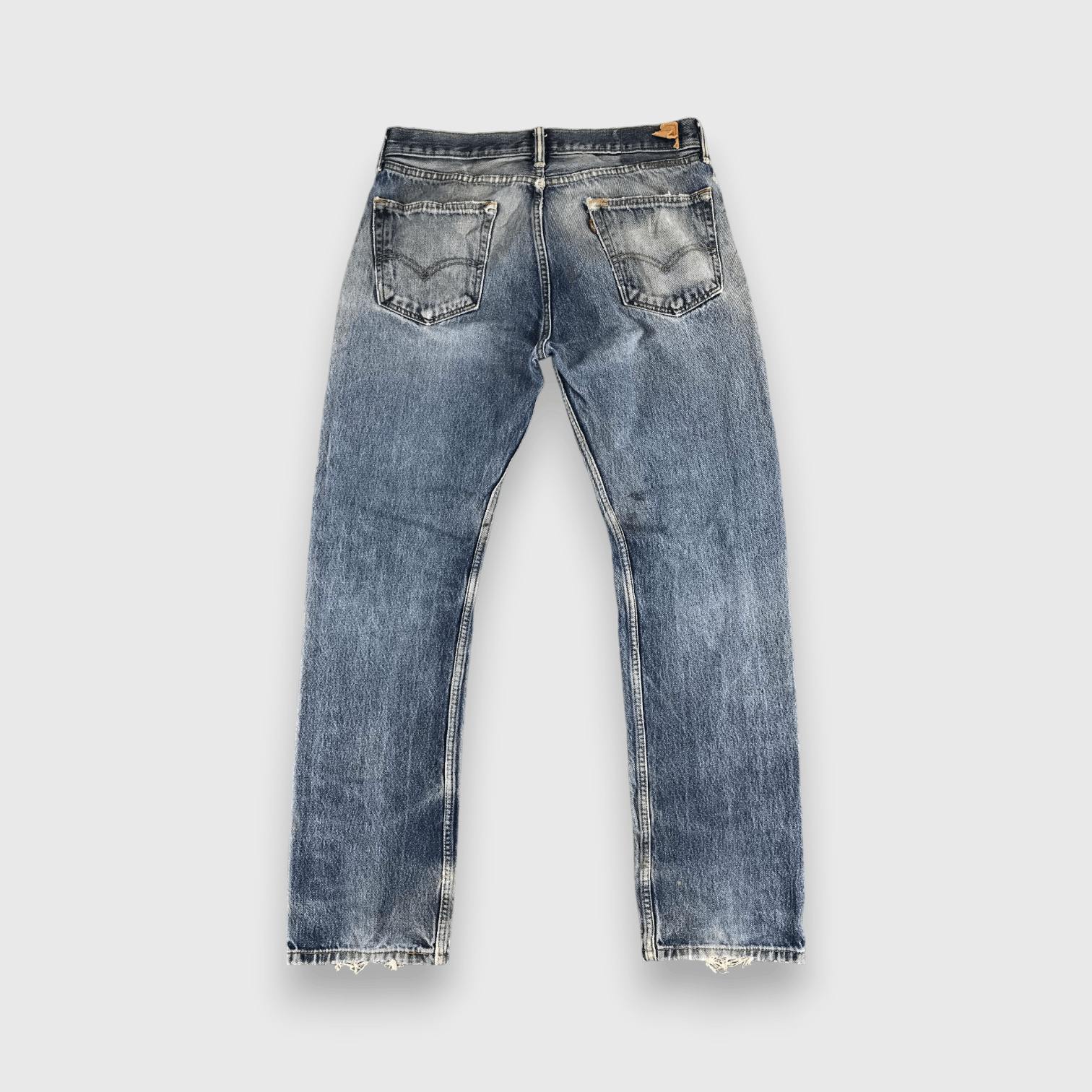 Levi's Distress Vintage Levis 505 Jeans Faded Blue Denim -J512 Size US 33 - 2 Thumbnail