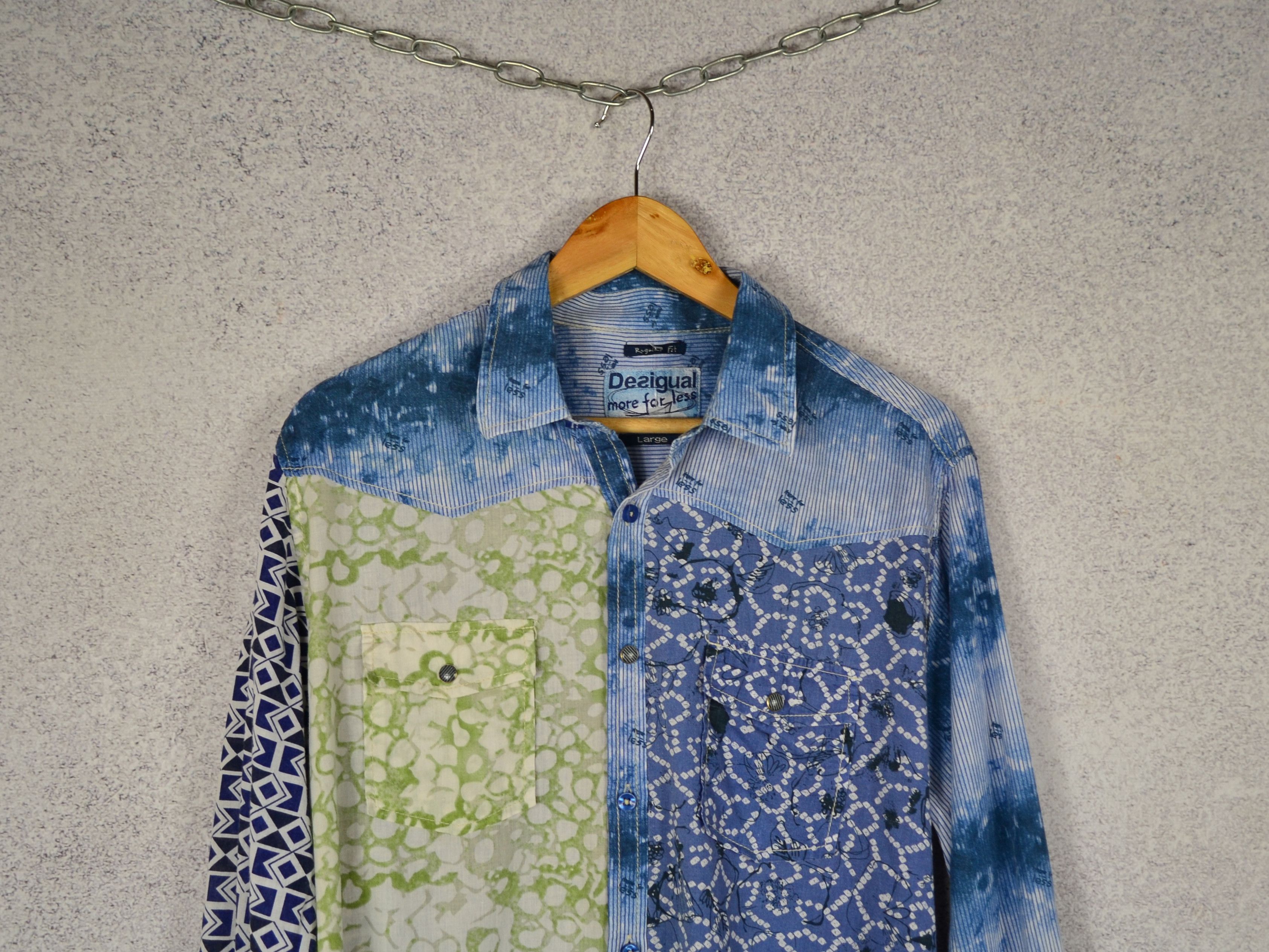 Desigual Archive Desigual Multicolour art crazy shirt Size US L / EU 52-54 / 3 - 2 Thumbnail