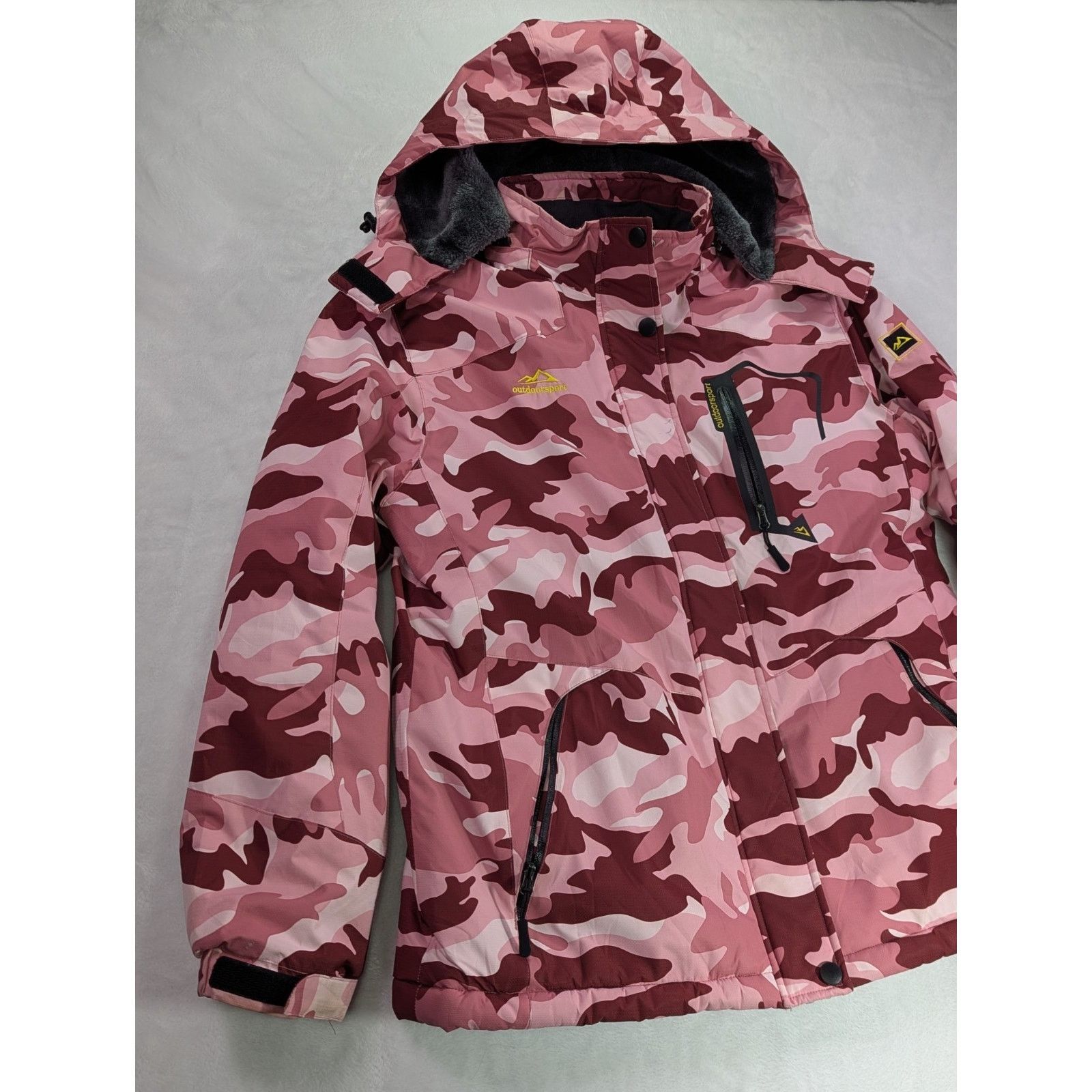Other Pink Camo Ski Jacket Women’s M Thermal Waterproof Hooded Size M / US 6-8 / IT 42-44 - 2 Thumbnail