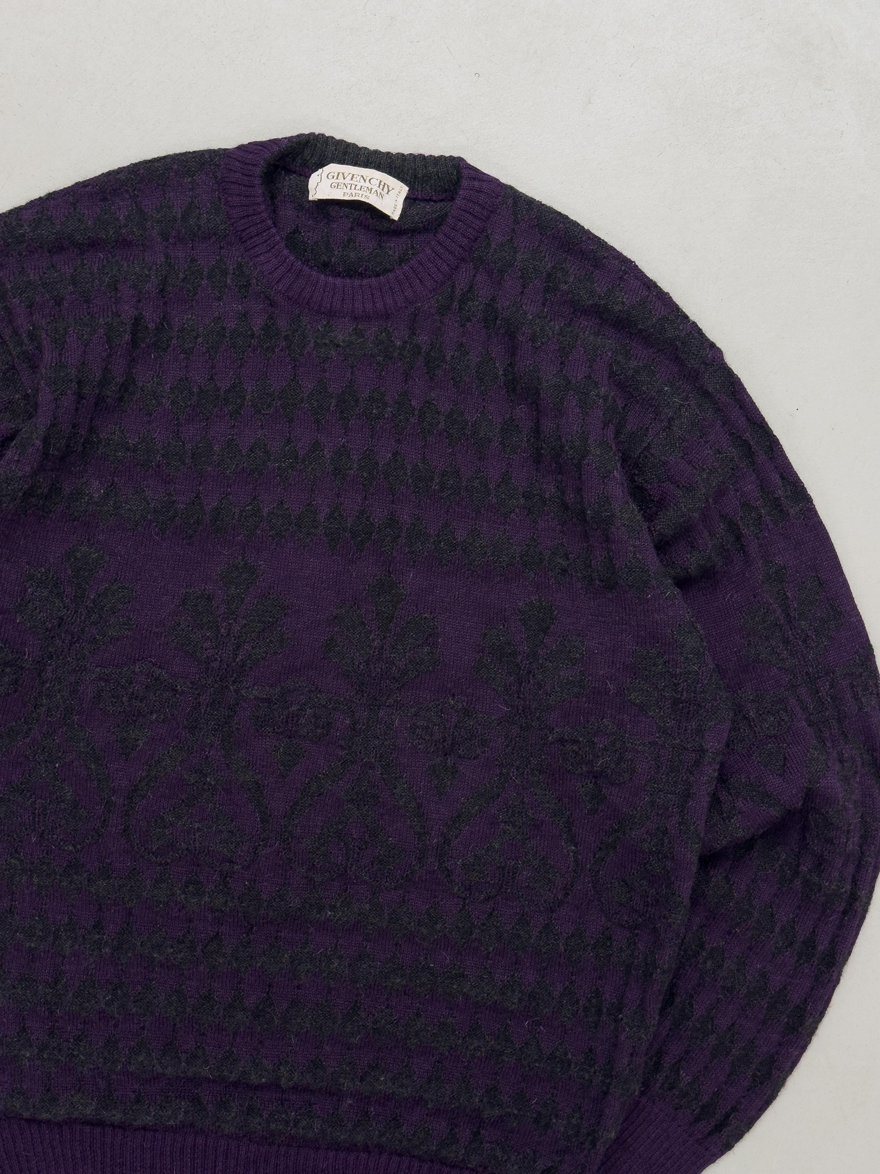 Givenchy 80s GIVENCHY Textured Alpaca Wool Sweater Size US M / EU 48-50 / 2 - 2 Thumbnail