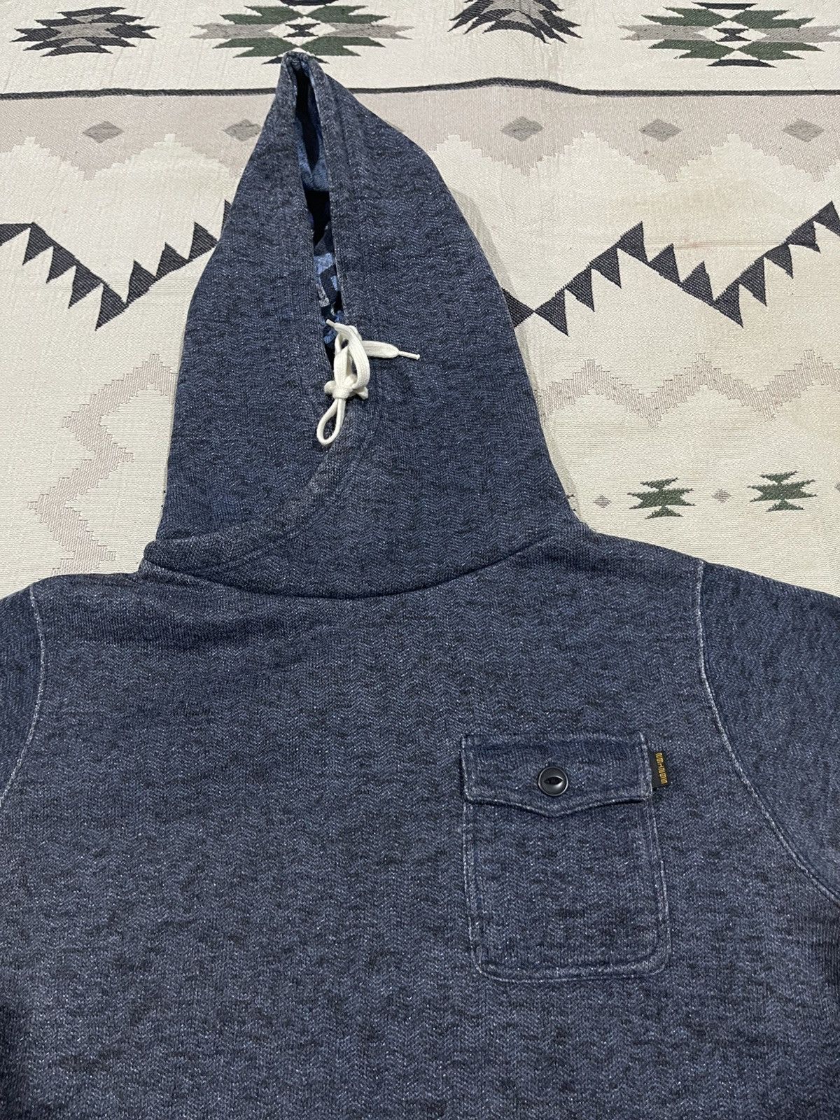 291295=Homme 2000s 291295=HOMME INDIGO DYE 3 POCKET HOODIE FADED Size US M / EU 48-50 / 2 - 5 Thumbnail