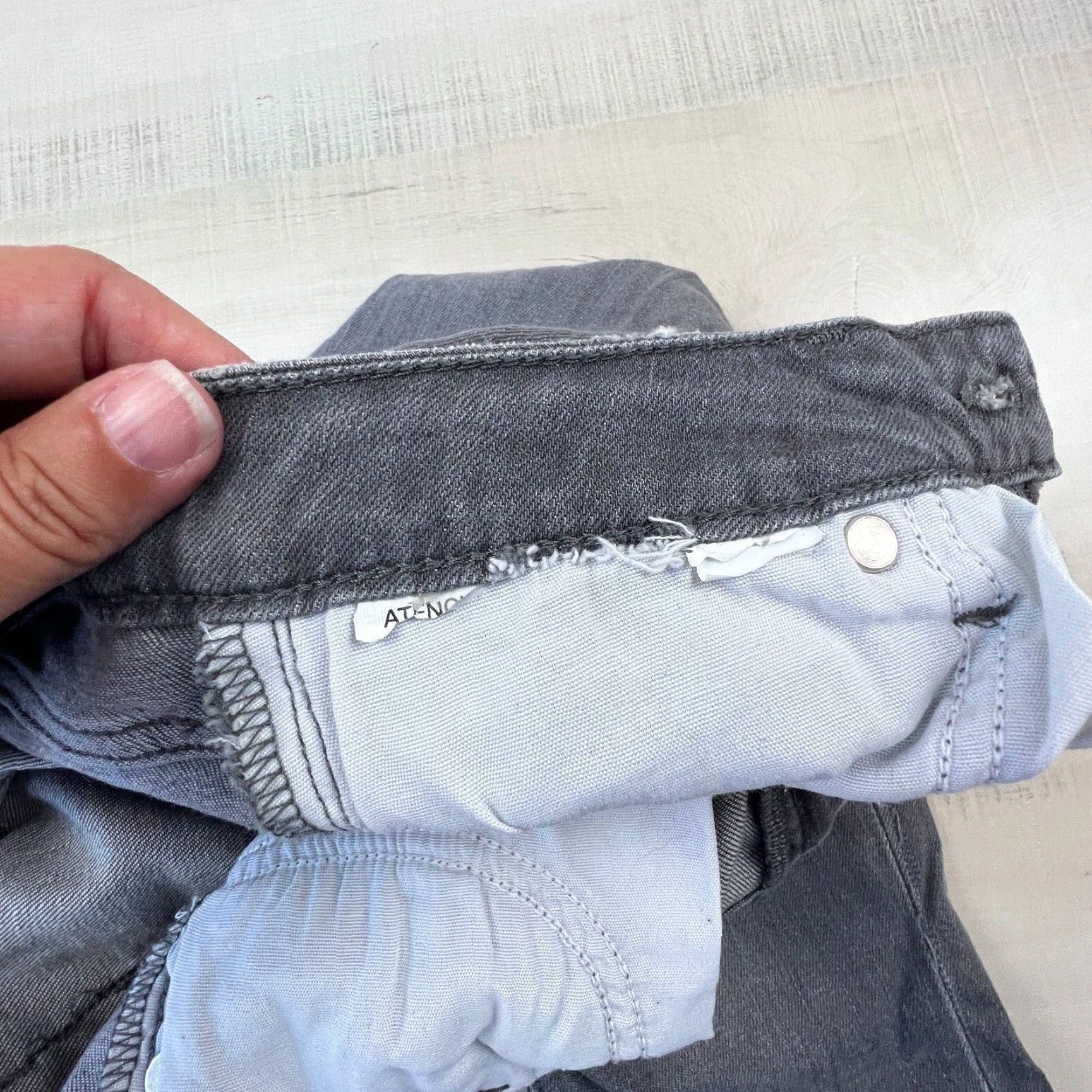 Zara Zara Womens Skinny Jeans 2 Gray Distressed Low Rise Stretch Size 26" / US 2 / IT 38 - 5 Thumbnail