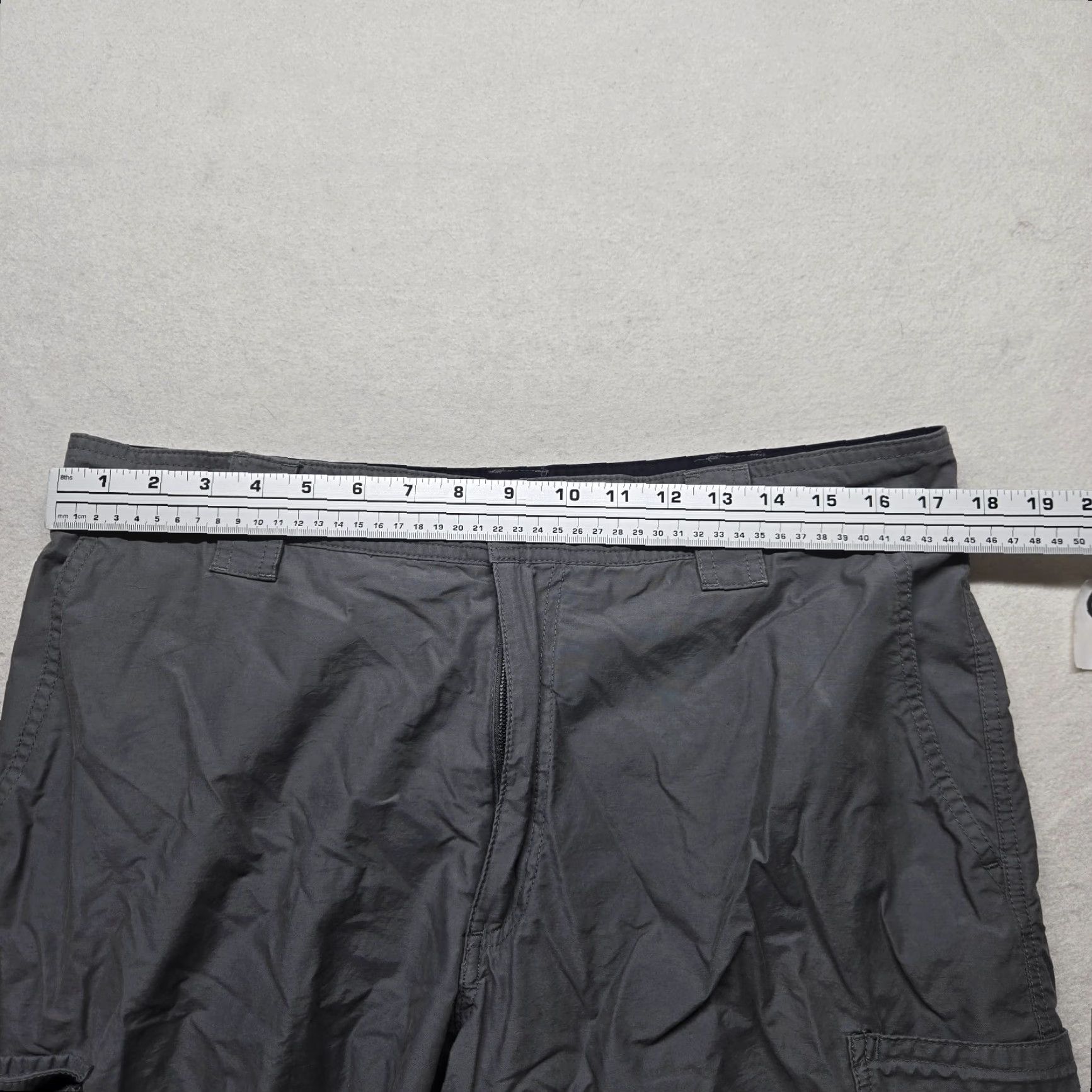 Van Heusen Van Heusen Studio Shorts Chino Gray Adult 34 Cotton Polyester Blend Pocket Mens Size US 34 / EU 50 - 3 Thumbnail