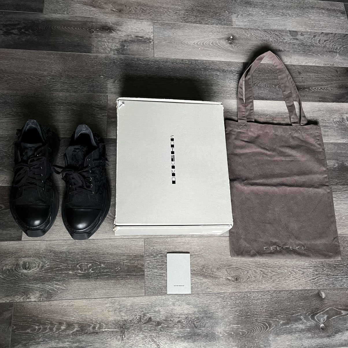 Rick Owens Drkshdw Rick Owens DRKSHDW S/S 2021 Abstract Destroyed Low Sneakers Size US 11.5 / EU 44-45 - 2 Thumbnail