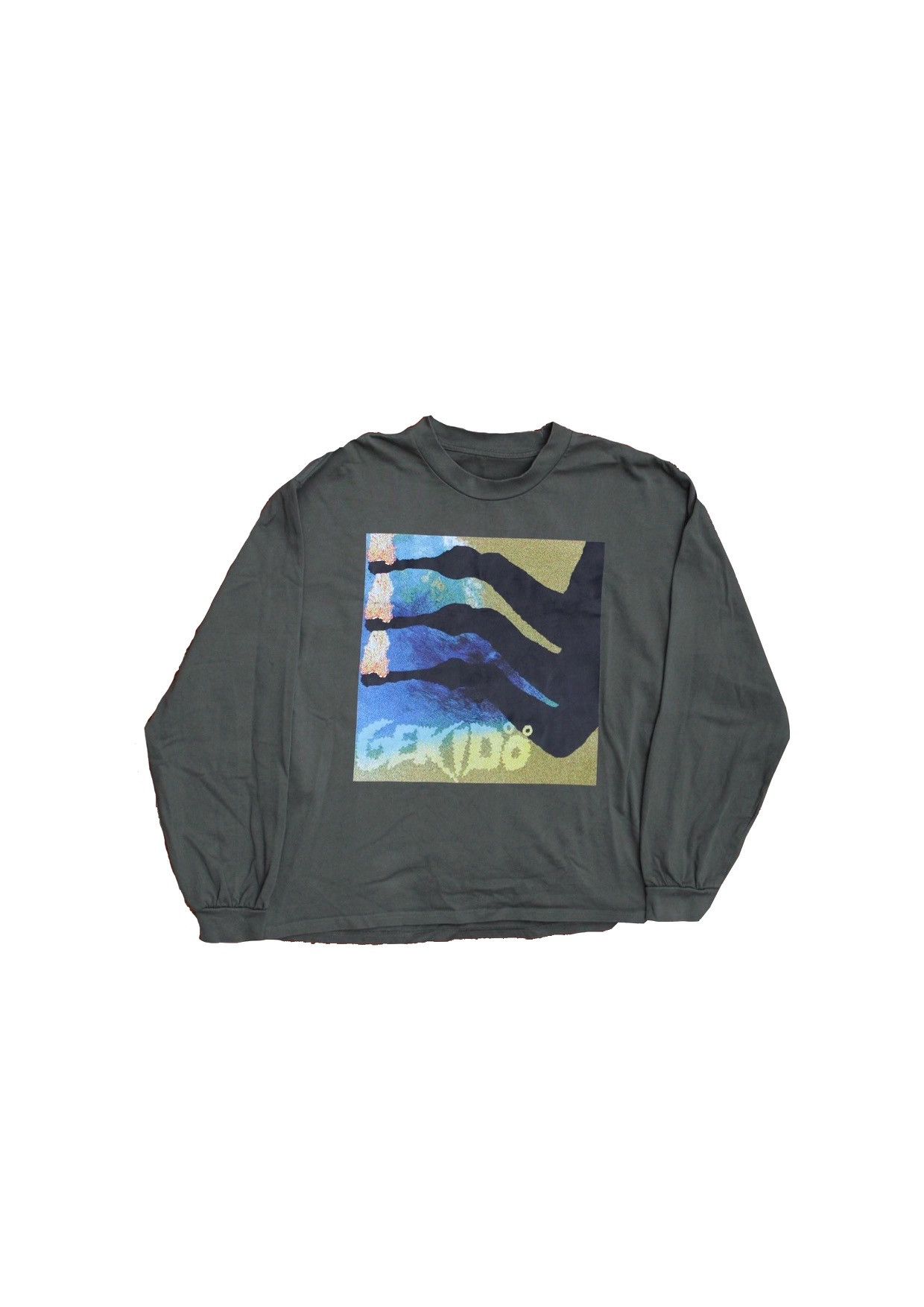 Designer GEKIDO.WORLD SOLARFLARE LS TEE GREEN MEN LARGE Size US L / EU 52-54 / 3 - 1 Thumbnail
