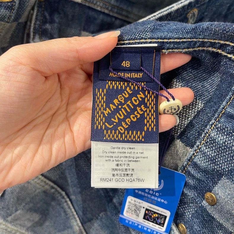 Louis Vuitton Louis Vuitton Fei Dong co-branded checkerboard denim jacke Size US M / EU 48-50 / 2 - 4 Thumbnail