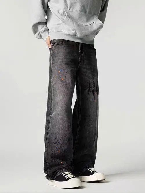 Japanese Brand Vintage street hip-hop graffiti washed and distressed jeans Size US 34 / EU 50 - 2 Thumbnail