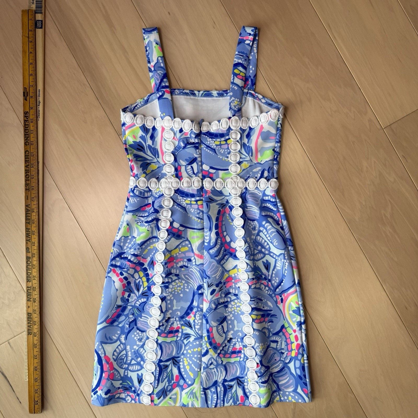 Lilly Pulitzer Lily Pulitzer Janelle Stretch Shift Dress Women's 2 Blue Size XS / US 0-2 / IT 36-38 - 9 Thumbnail
