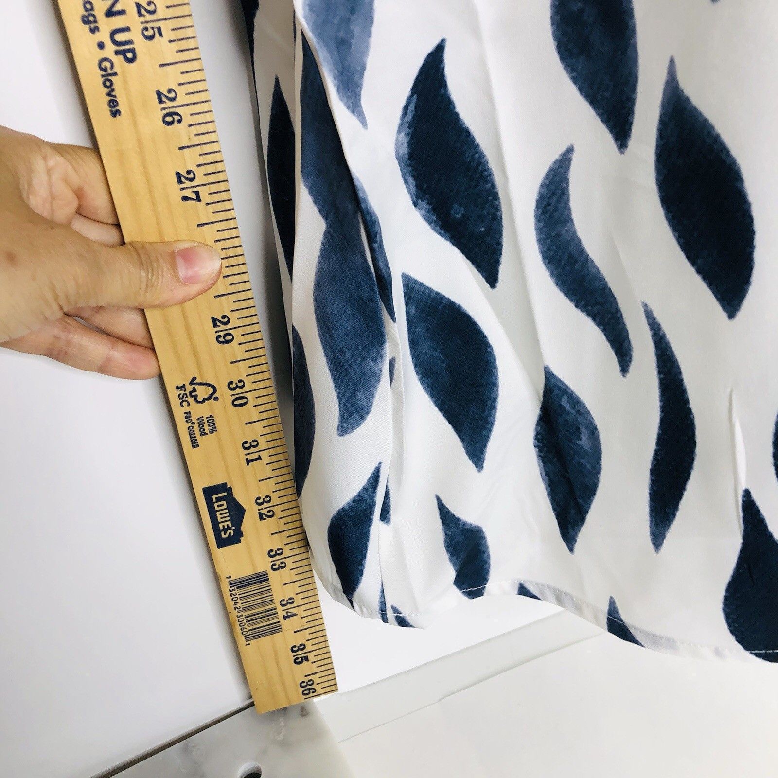 Other NWT NORAORA White Blue A-line Dress Size M Tunic Lagenlook Size M / US 6-8 / IT 42-44 - 3 Thumbnail