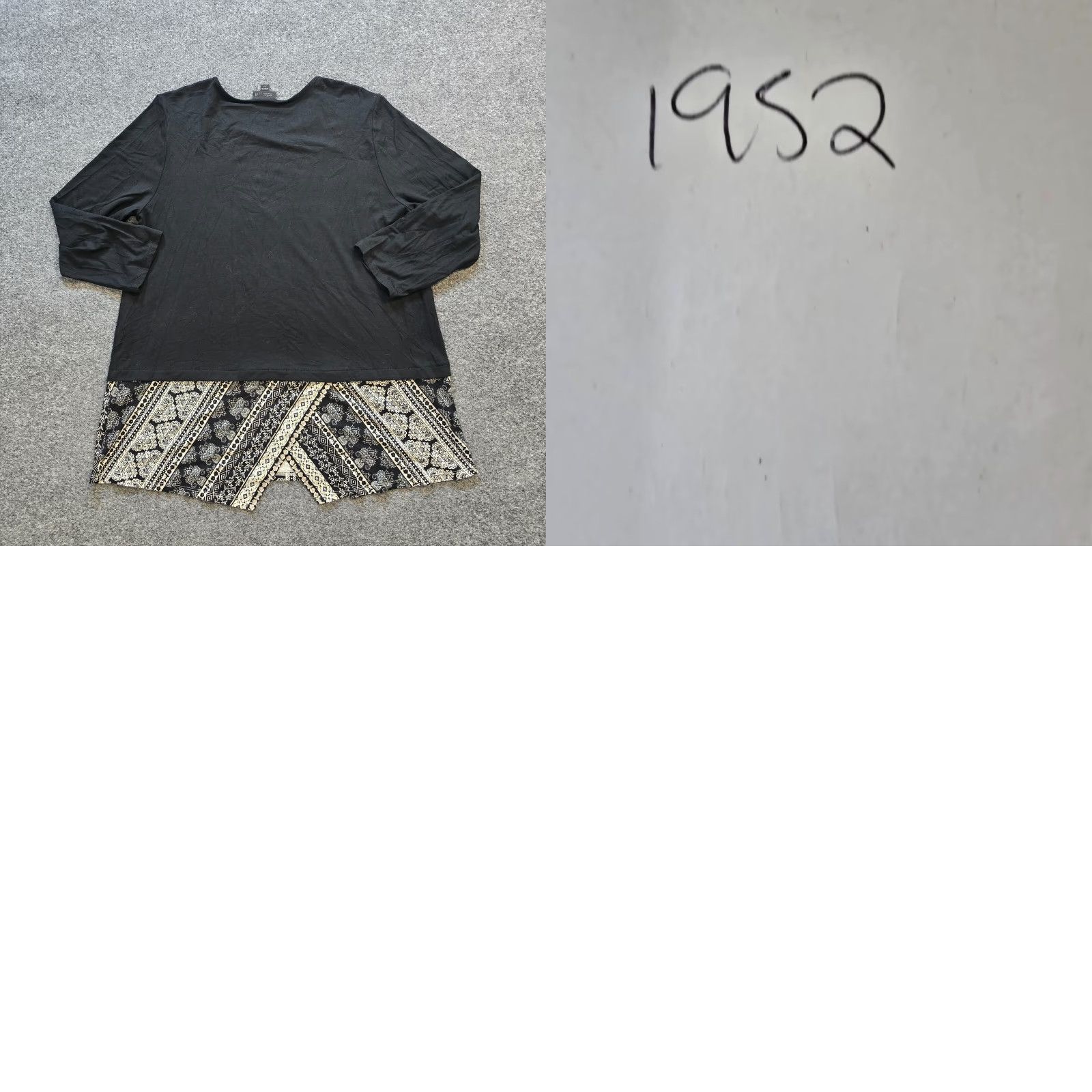 J. Jill J. Jill Top Blouse Womens Large Tall Black 3/4 Sleeve Wearever Stretch Casual Capsule Shirt Size L / US 10 / IT 46 - 8 Thumbnail