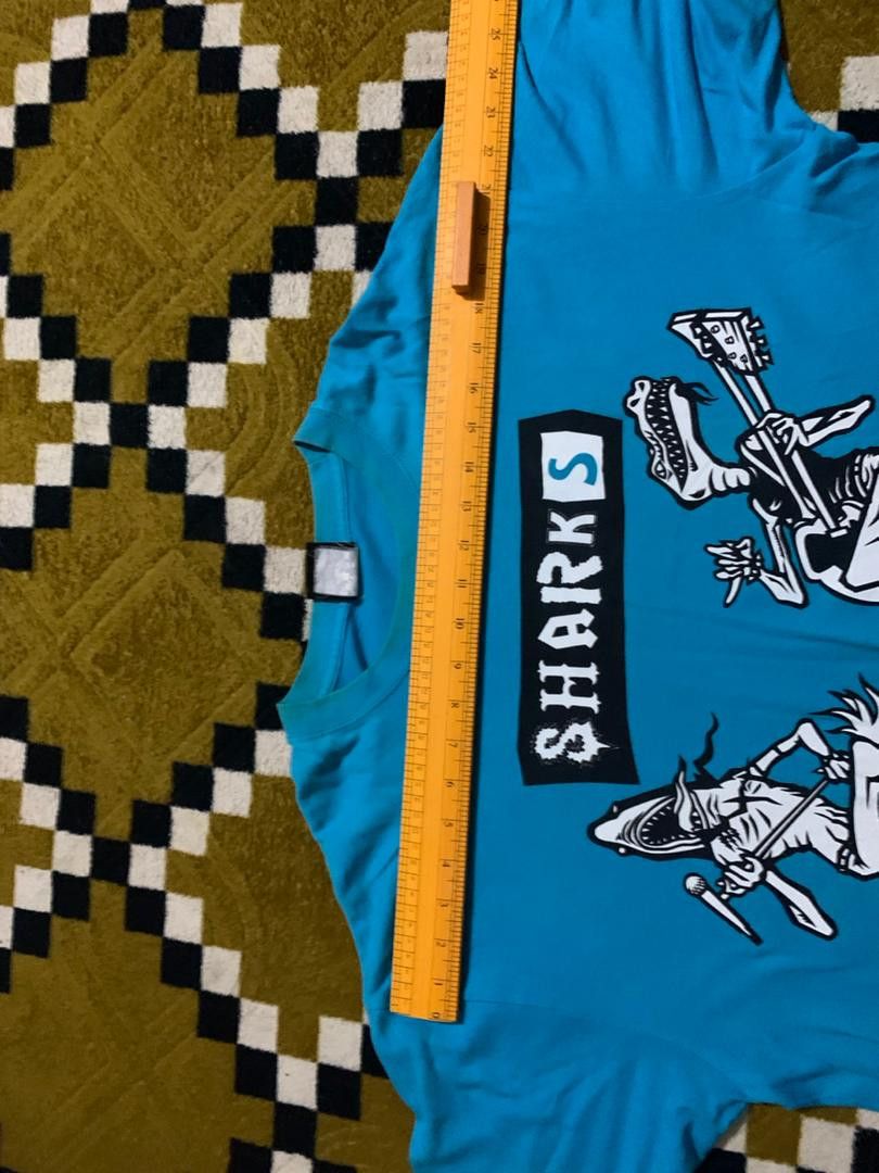 Japanese Brand e34 COOL🔥PUNK DRUNKERS sharks rock band punk Size US L / EU 52-54 / 3 - 4 Thumbnail