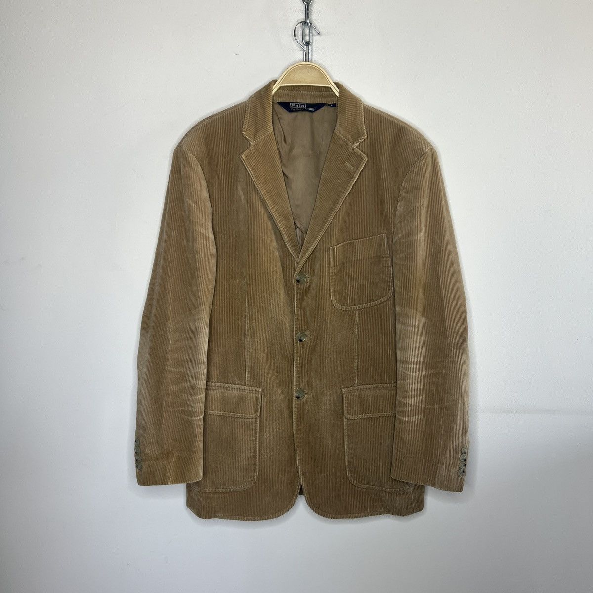 Polo Ralph Lauren × RRL Ralph Lauren × Ralph Lauren Vintage Polo Ralph Lauren Corduroy Blazer Jacket Coat Beige Size US L / EU 52-54 / 3 - 1 Thumbnail