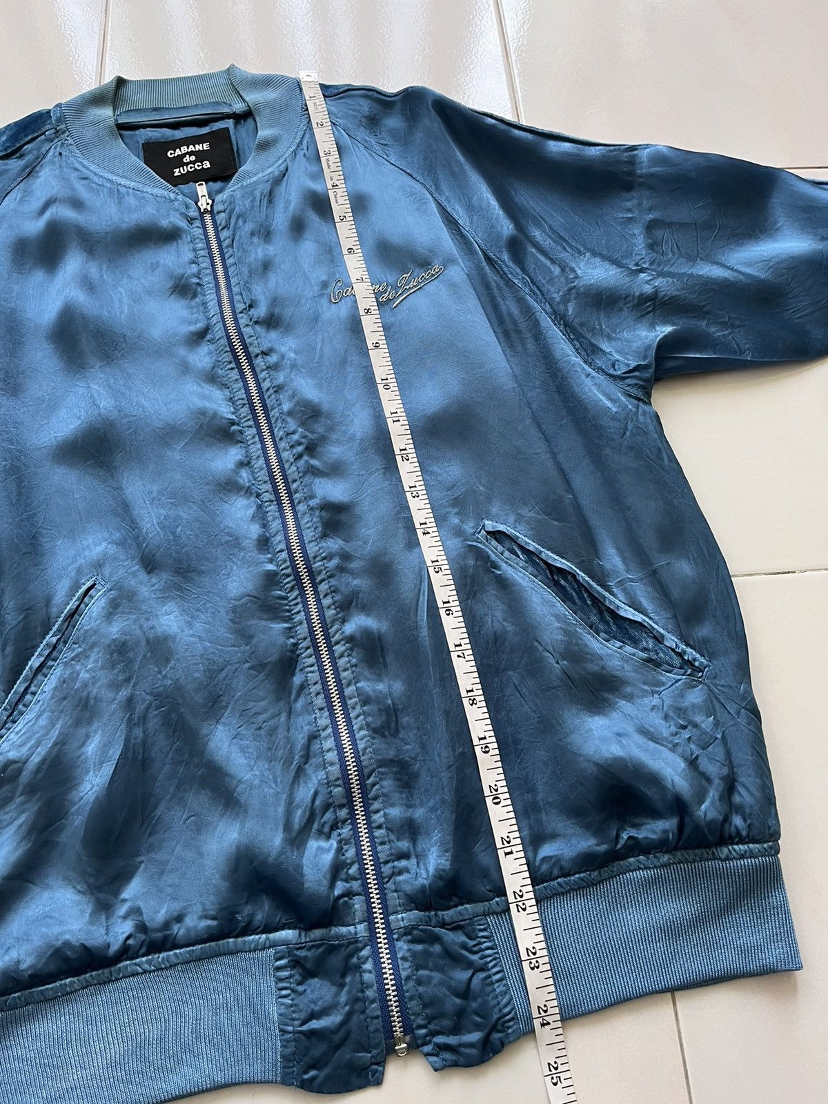 CABANE de ZUCCa Issey Miyake Cabane De Zucca Embroidered Rayon Bomber Jacker Size M / US 6-8 / IT 42-44 - 23 Thumbnail