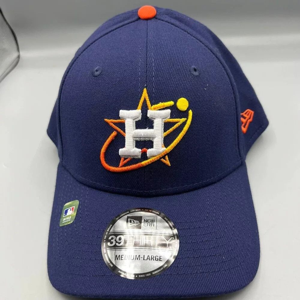 New Era Houston Astros Hat Men M-L 39Thirty New Era Stretch Fitted Size ONE SIZE - 1 Thumbnail