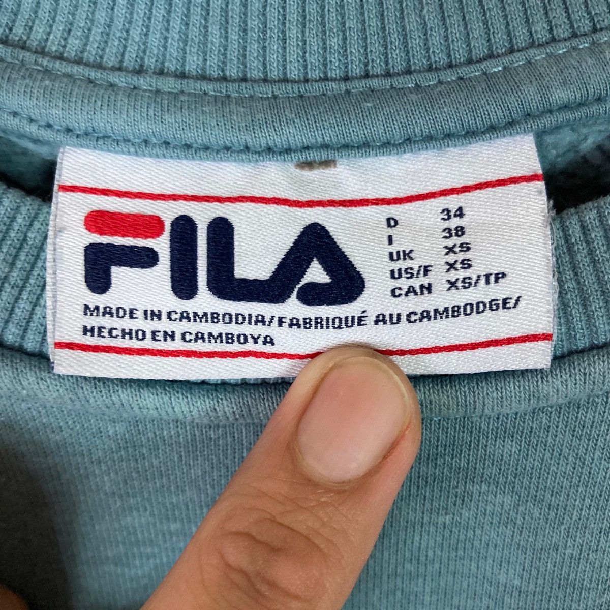 Fila Vintage Fila Spell Out Pullover Jumper Sweatshirt Size US XS / EU 42 / 0 - 6 Thumbnail