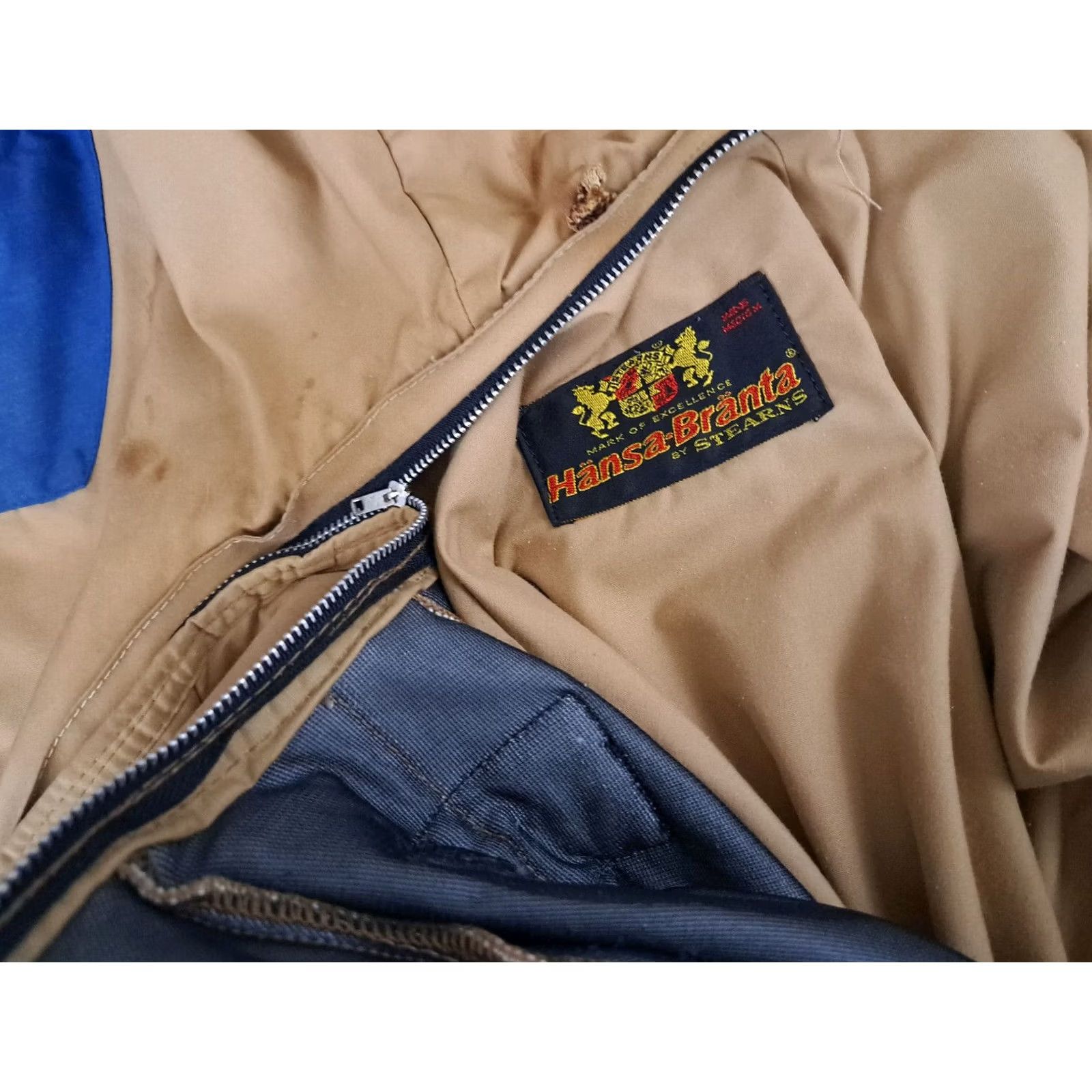Vintage VINTAGE Stearns Jacket Parka XL Men Blue Canvas Zip&Button 3M Lining Outdoor USA Hunting Pockets Size US XL / EU 56 / 4 - 3 Thumbnail