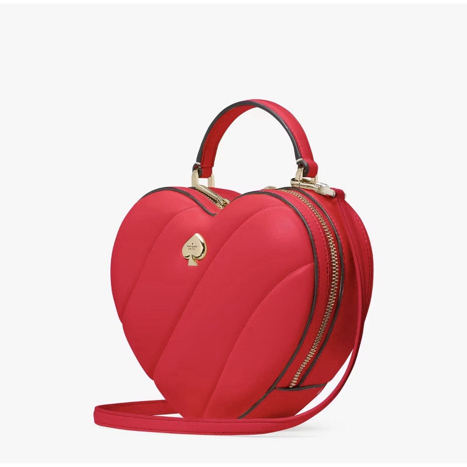 Kate Spade NWT $399 Kate Spade Leather Quilted Heart Crossbody Purse Size ONE SIZE - 1 Thumbnail