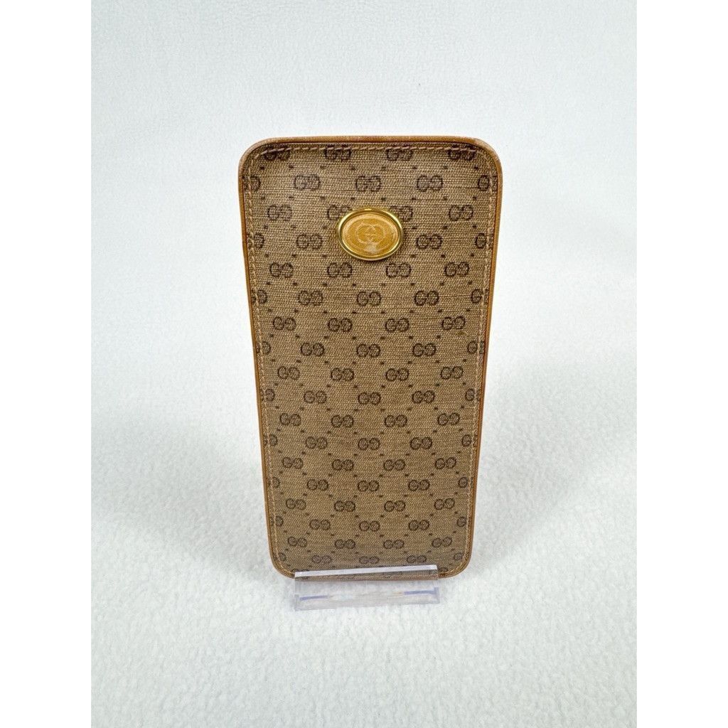 Authentic Gucci Vintage Glasses Case With Box & Bag in Brown, Women's