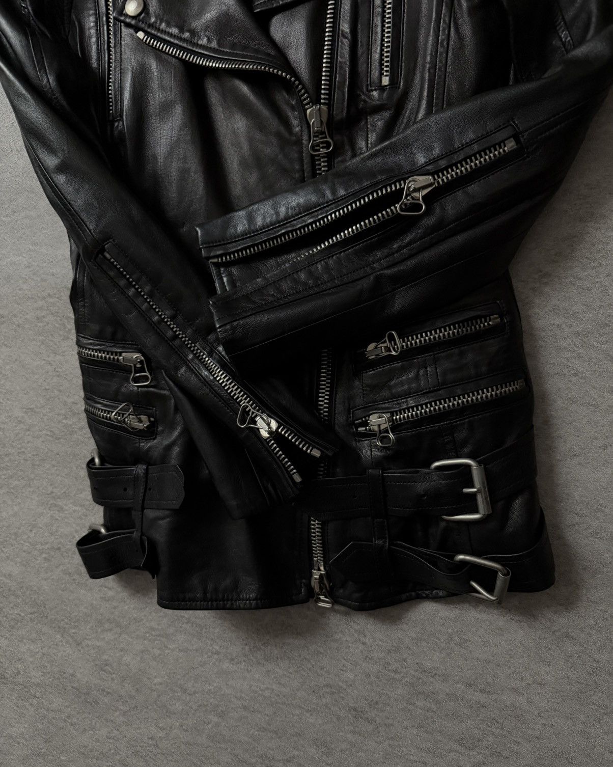 Balmain Balmain FW09 Leather Rider by Christophe Decarnin Size XS / US 0-2 / IT 36-38 - 9 Thumbnail
