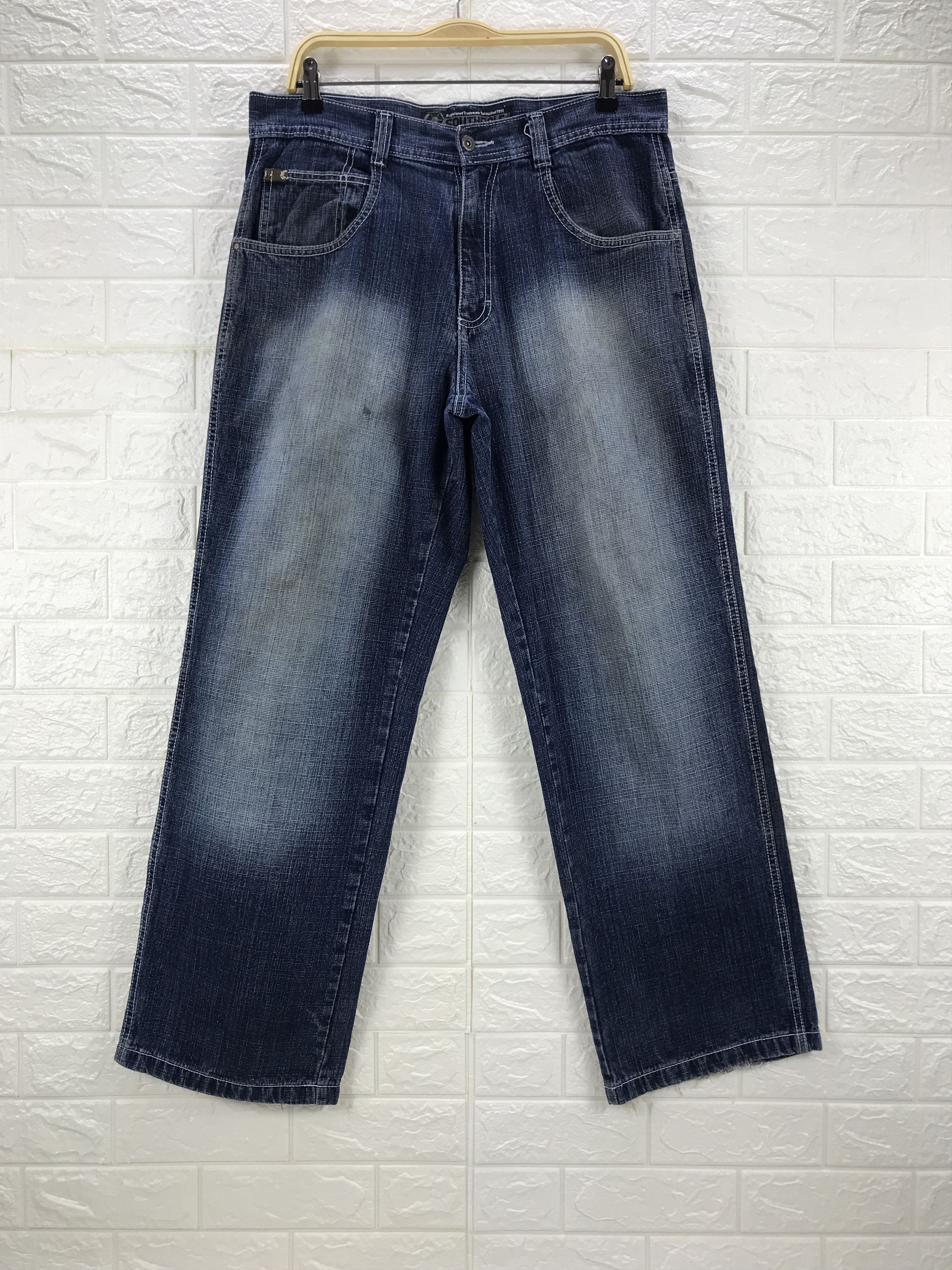 Southpole Vintage Southpole Baggy Jeans Faded Blue Wide Denim Size US 34 / EU 50 - 1 Thumbnail