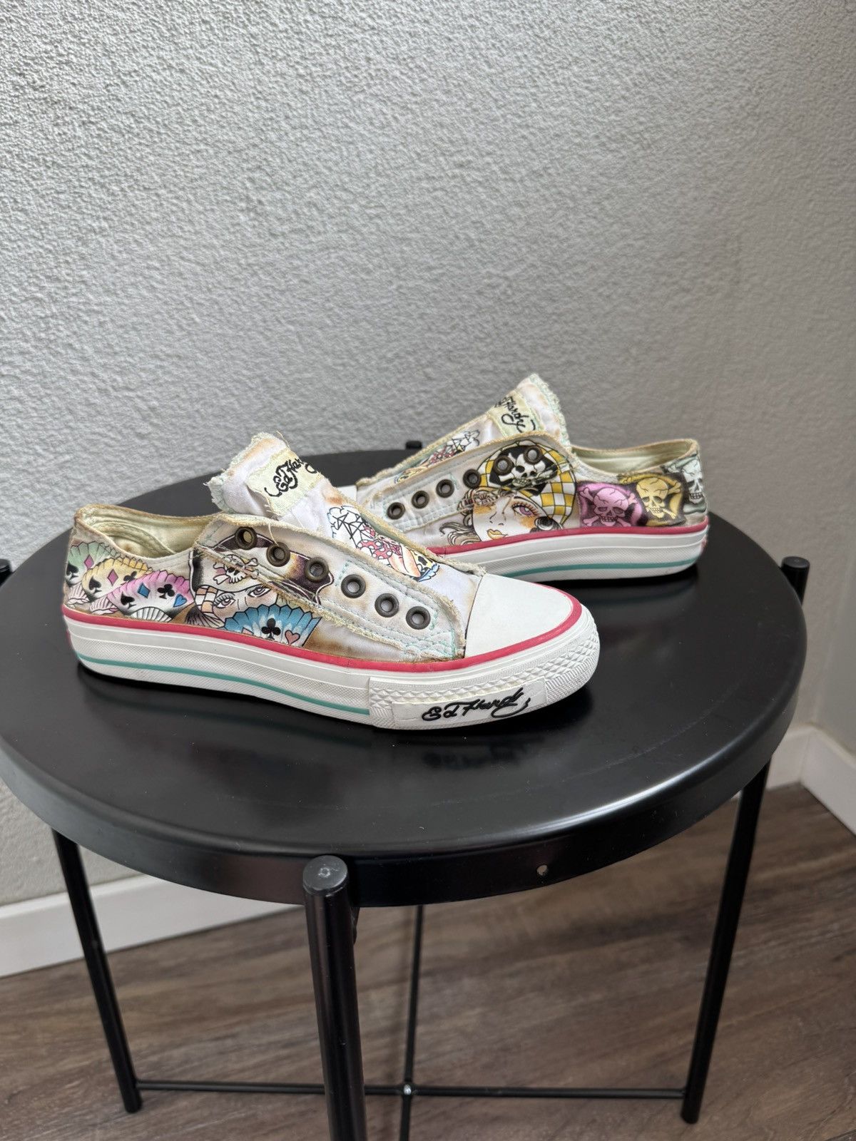 Ed Hardy Ed Hardy Sneakers Tattoo Print Slip-On Size US 6 / IT 36 - 2 Thumbnail
