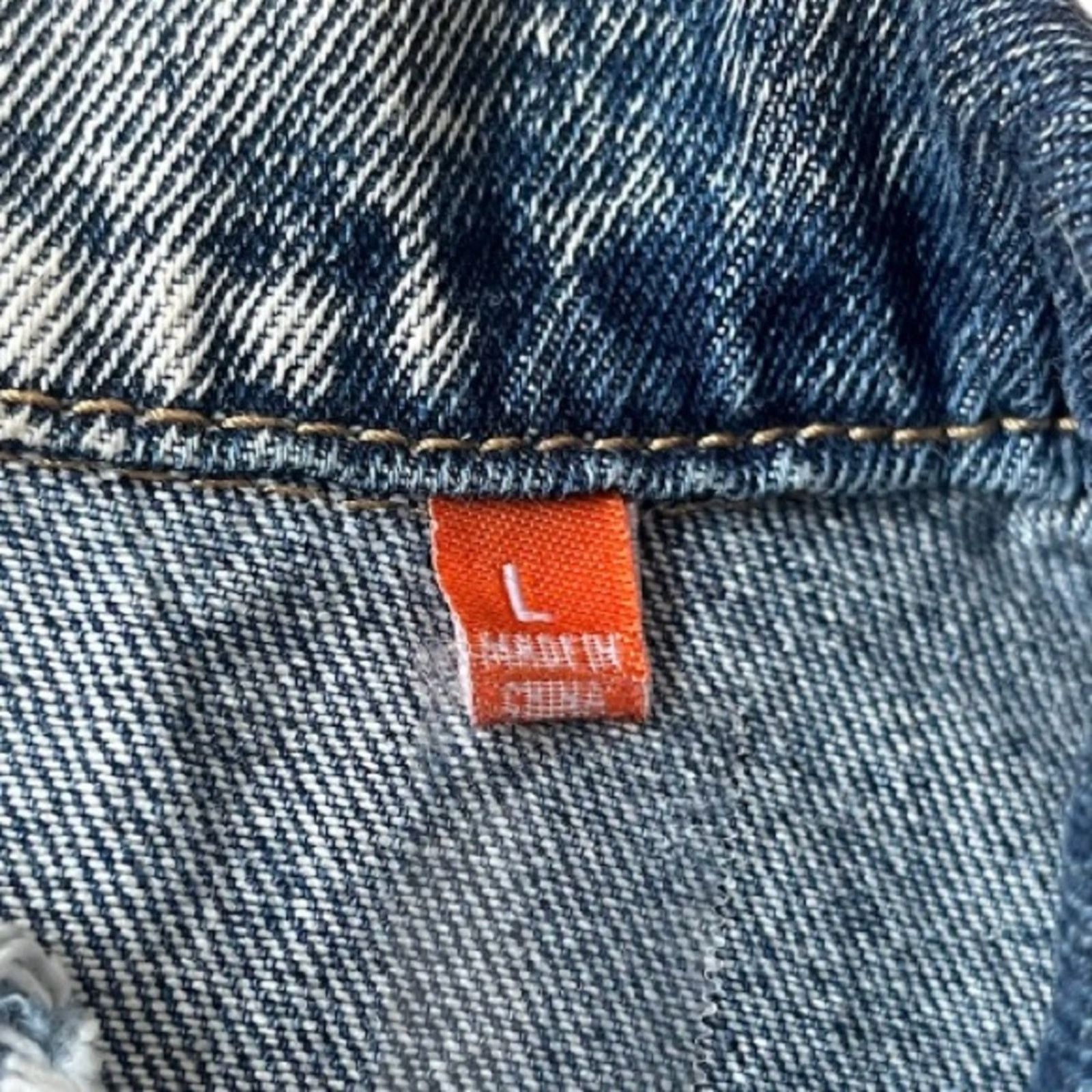 The Unbranded Brand Rolling Paper Blue Denim Destroyed Vest, size Large Size US L / EU 52-54 / 3 - 4 Thumbnail