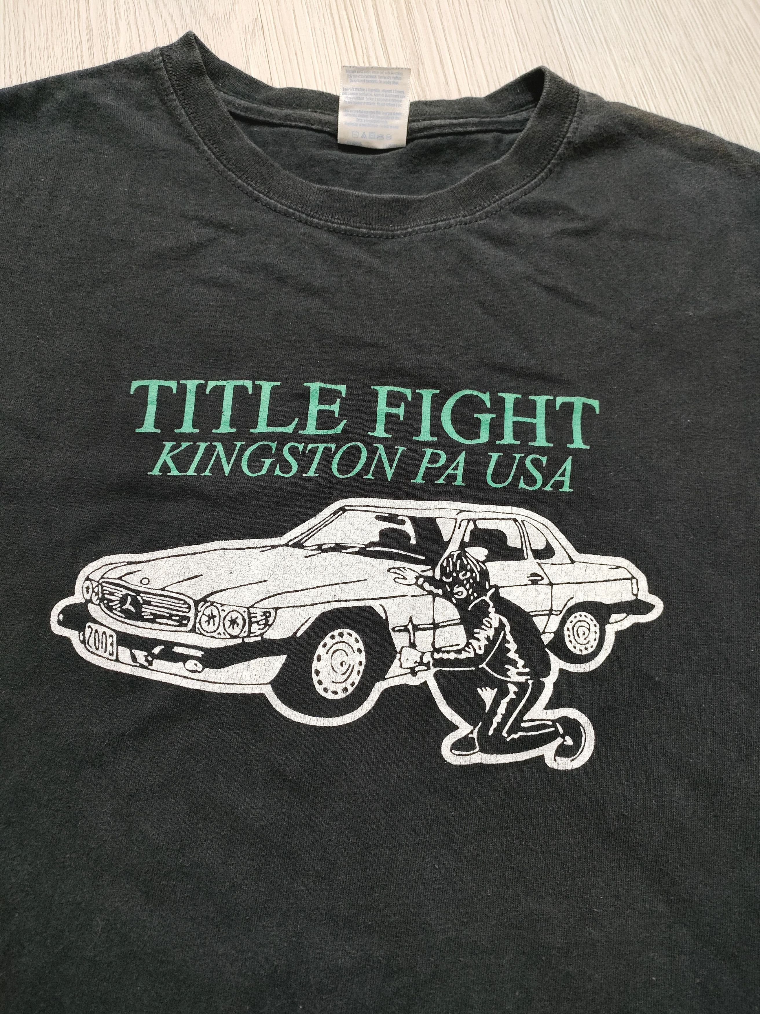 Band Tees 00s TITLE FIGHT "KINGSTON PA USA" Vintage Band Tee Size US L / EU 52-54 / 3 - 2 Thumbnail