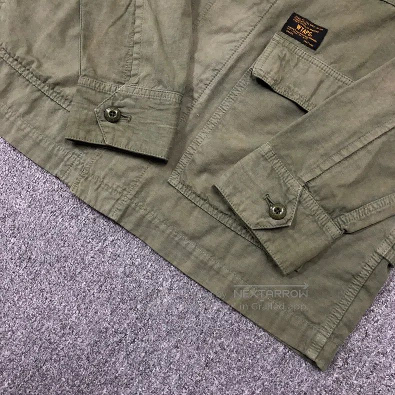 Wtaps Wtaps Green water-washable four-patch jacket Size US XL / EU 56 / 4 - 4 Thumbnail