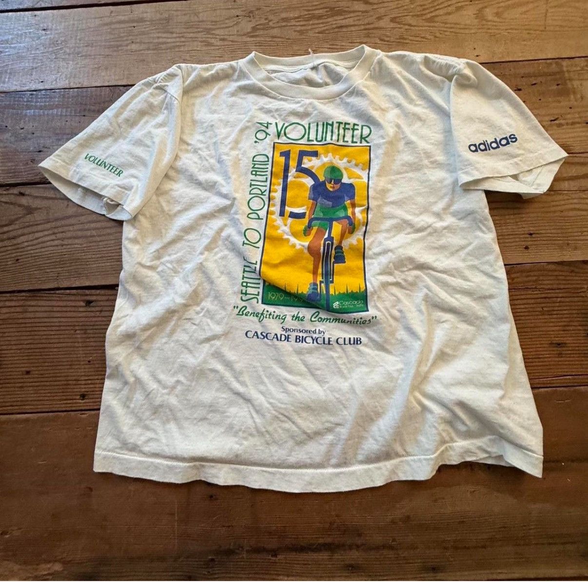 Adidas 2002 Seattle to Portland Bicycle Tee Size US XL / EU 56 / 4 - 1 Thumbnail
