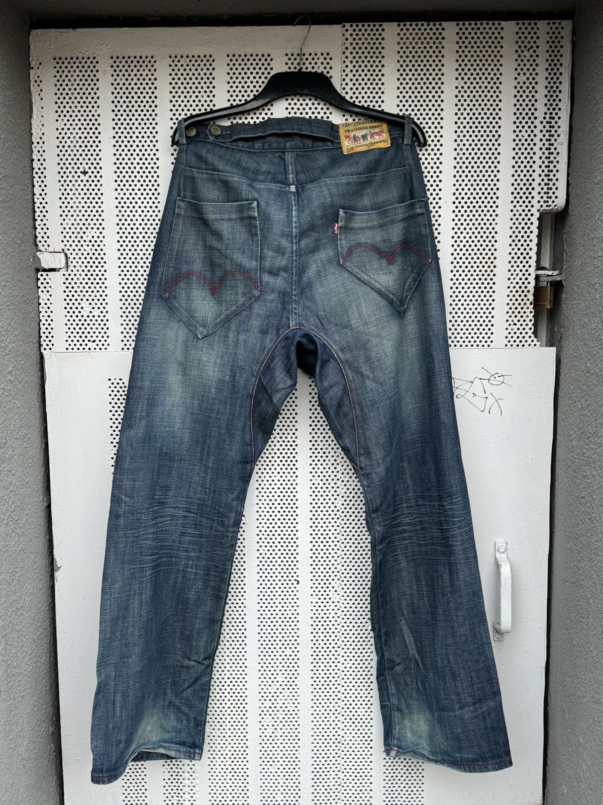 Pre-owned Levis X Levis Vintage Clothing Vintage Levis Yellow Tab Jeans In Blue