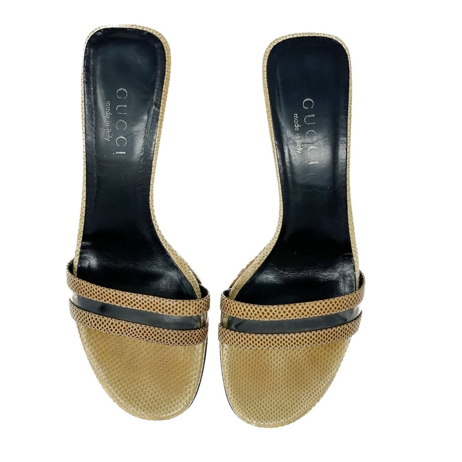 Gucci Gucci Vintage PVC Block Heel 90s/Y2K Slide Sandals size 7.5 Size US 7.5 / IT 37.5 - 4 Thumbnail