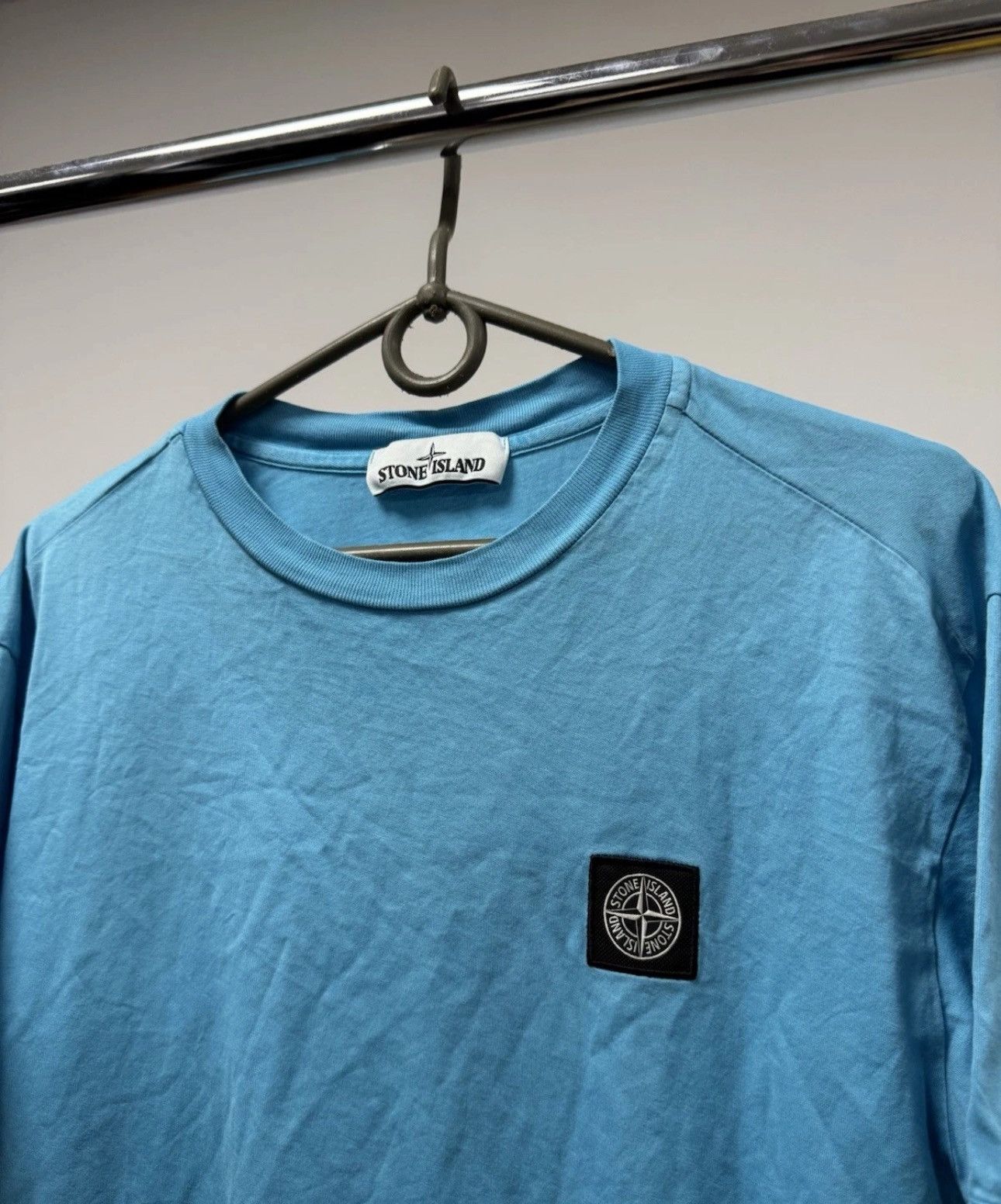 Stone Island Stone Island T Shirt Patch Program Baby Blue Authentic Size US S / EU 44-46 / 1 - 4 Thumbnail