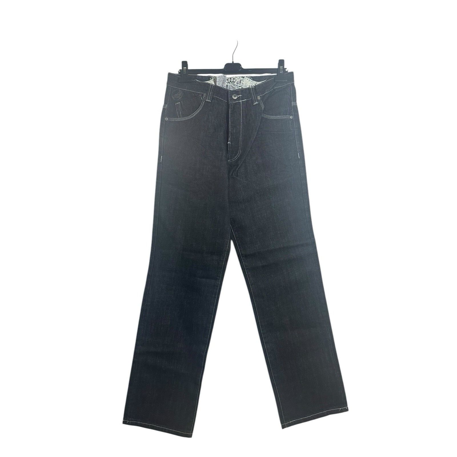 Other Vintage Johnny Blaze Black Denim Jeans Y2K 90’s 2000’s Hip H Size US 34 / EU 50 - 1 Thumbnail