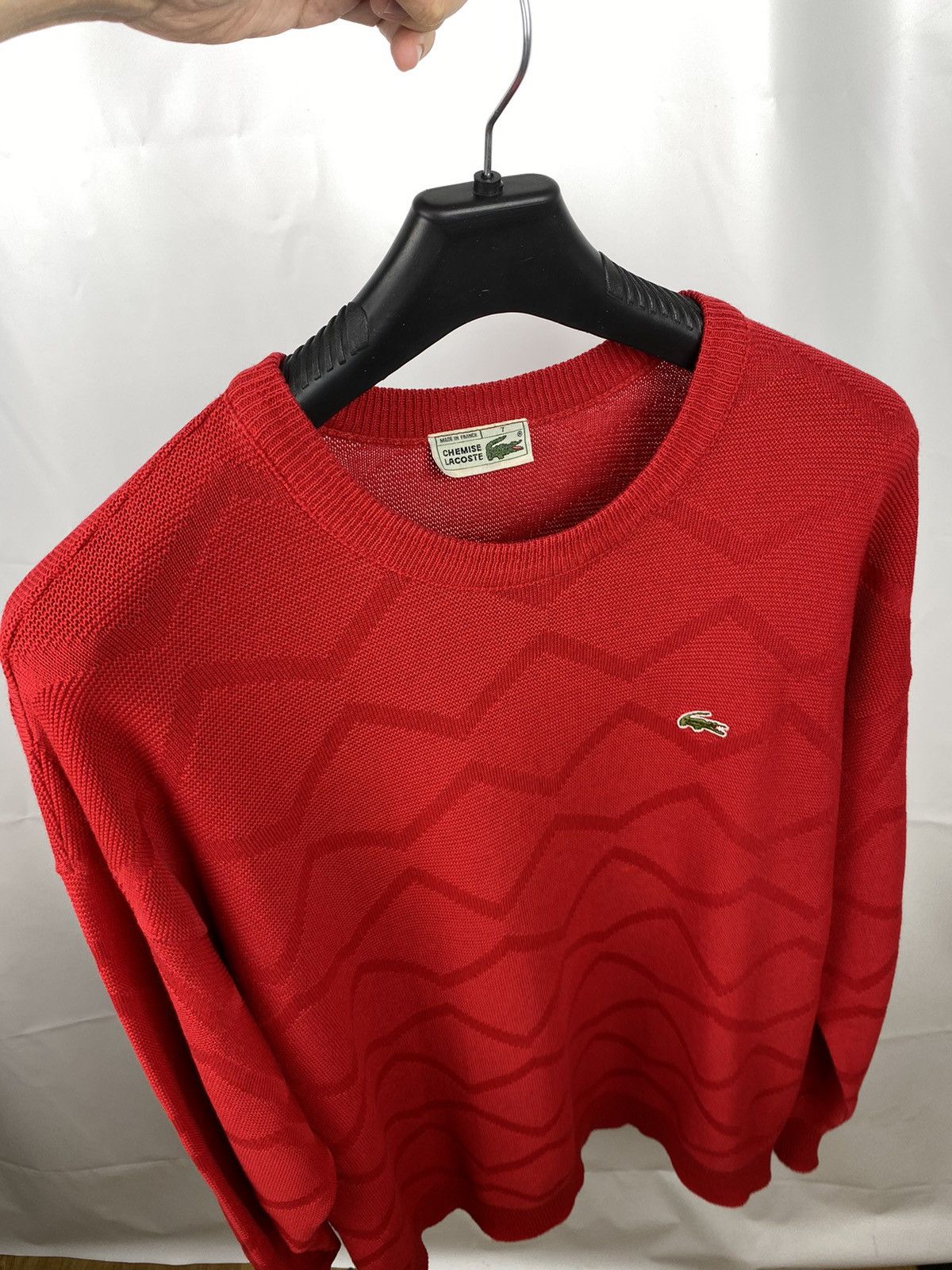 Lacoste × Vintage Lacoste Chemise Vintage Knit Sweater Structured size 7 Size US XXL / EU 58 / 5 - 6 Thumbnail