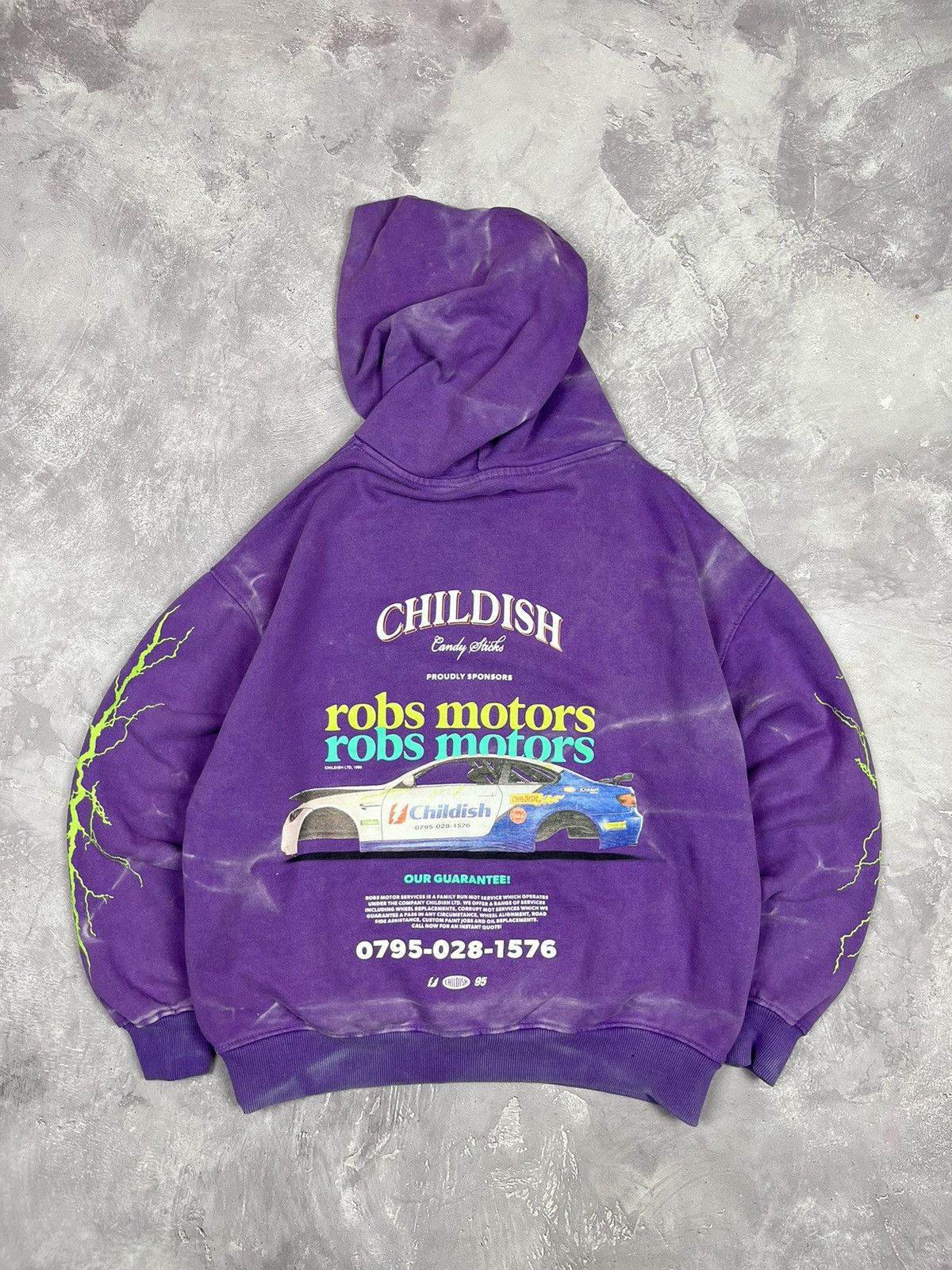CHILDS Vintage Childish Robs Motors Oversized Hoodie Size US XS / EU 42 / 0 - 1 Thumbnail