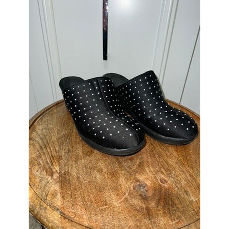 The Unbranded Brand Women's Black Studded Mules Size 10 Casual Chic Flats Size US 10 / IT 40 - 2 Thumbnail