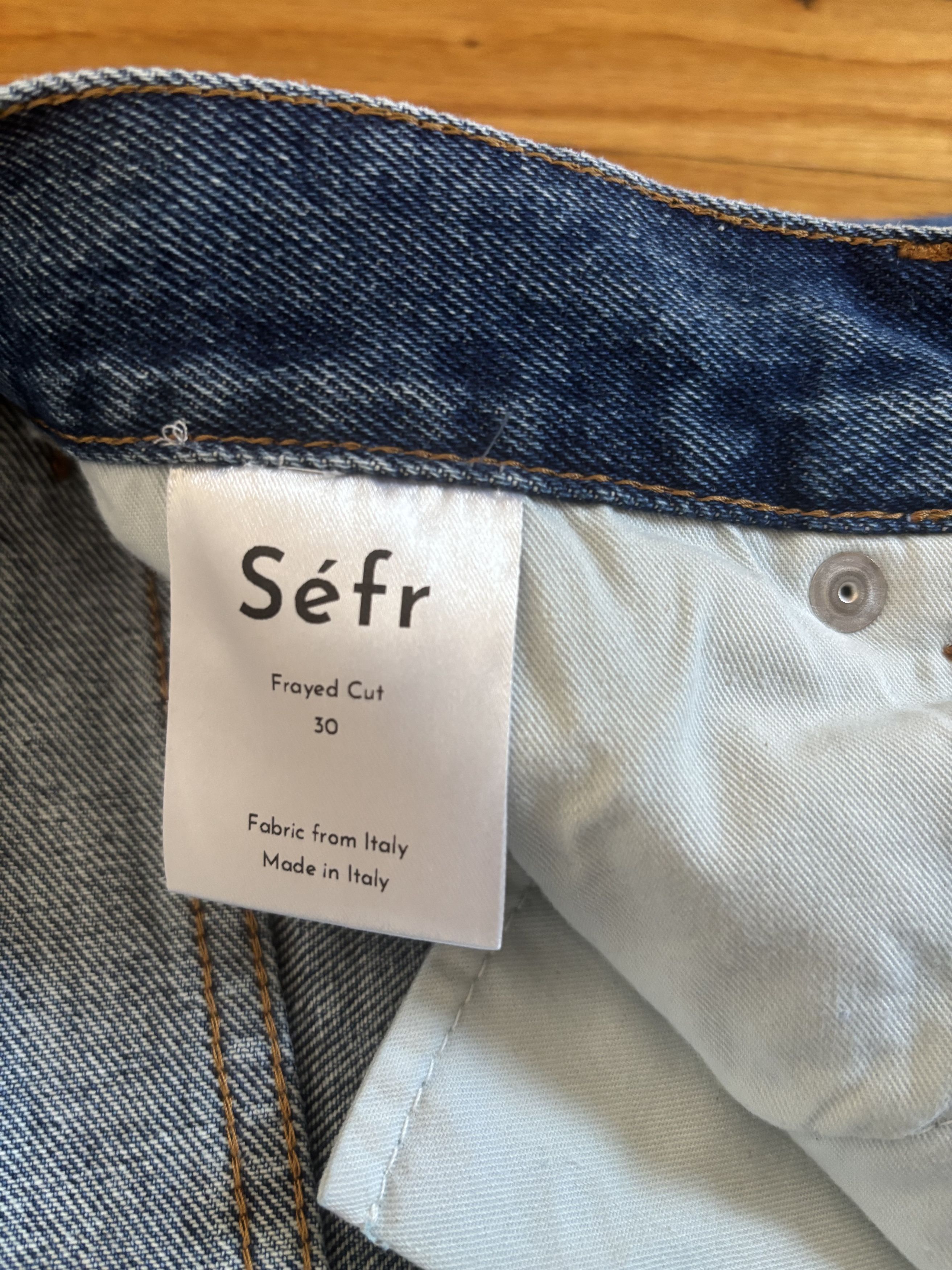 Sefr Frayed Cut Jeans Size US 30 / EU 46 - 6 Thumbnail