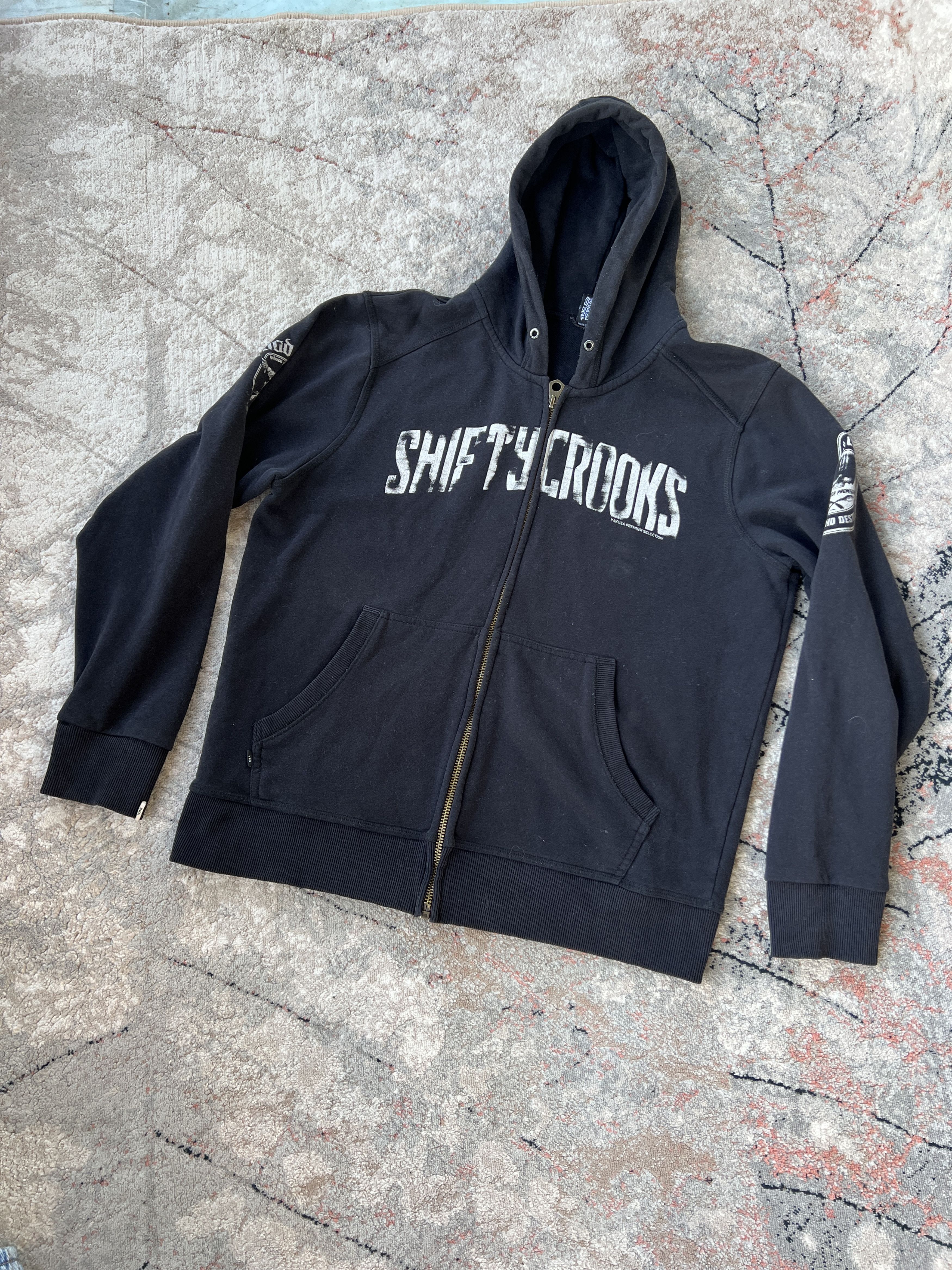 Japanese Brand Yakuza Premium Selection Shifty Crooks Zip hoodie Size US XL / EU 56 / 4 - 1 Thumbnail